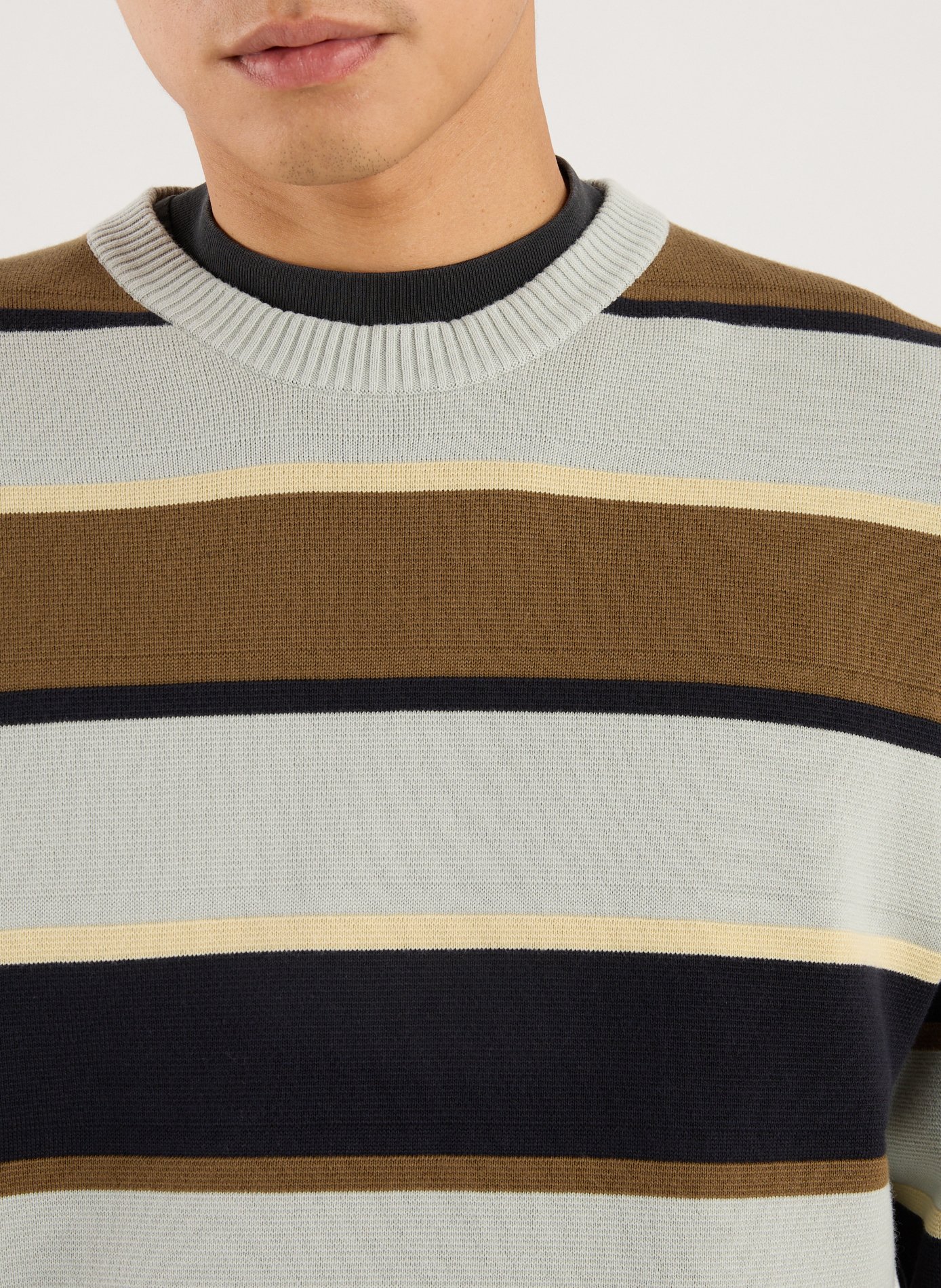 Pull rayé en coton PAUL SMITH Gris