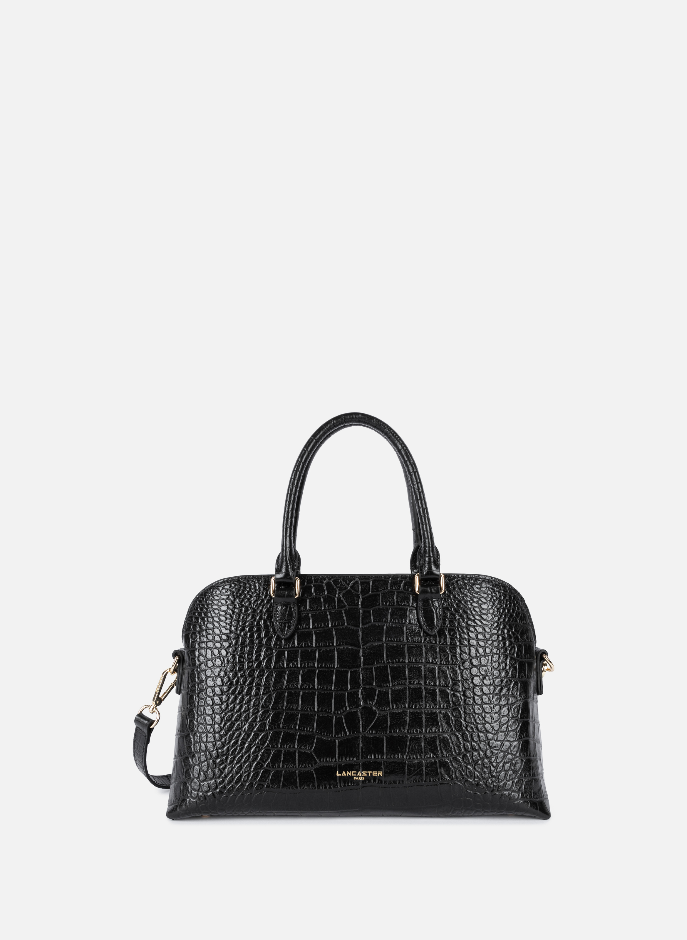 LANCASTER Grand sac demi lune - exo Noir