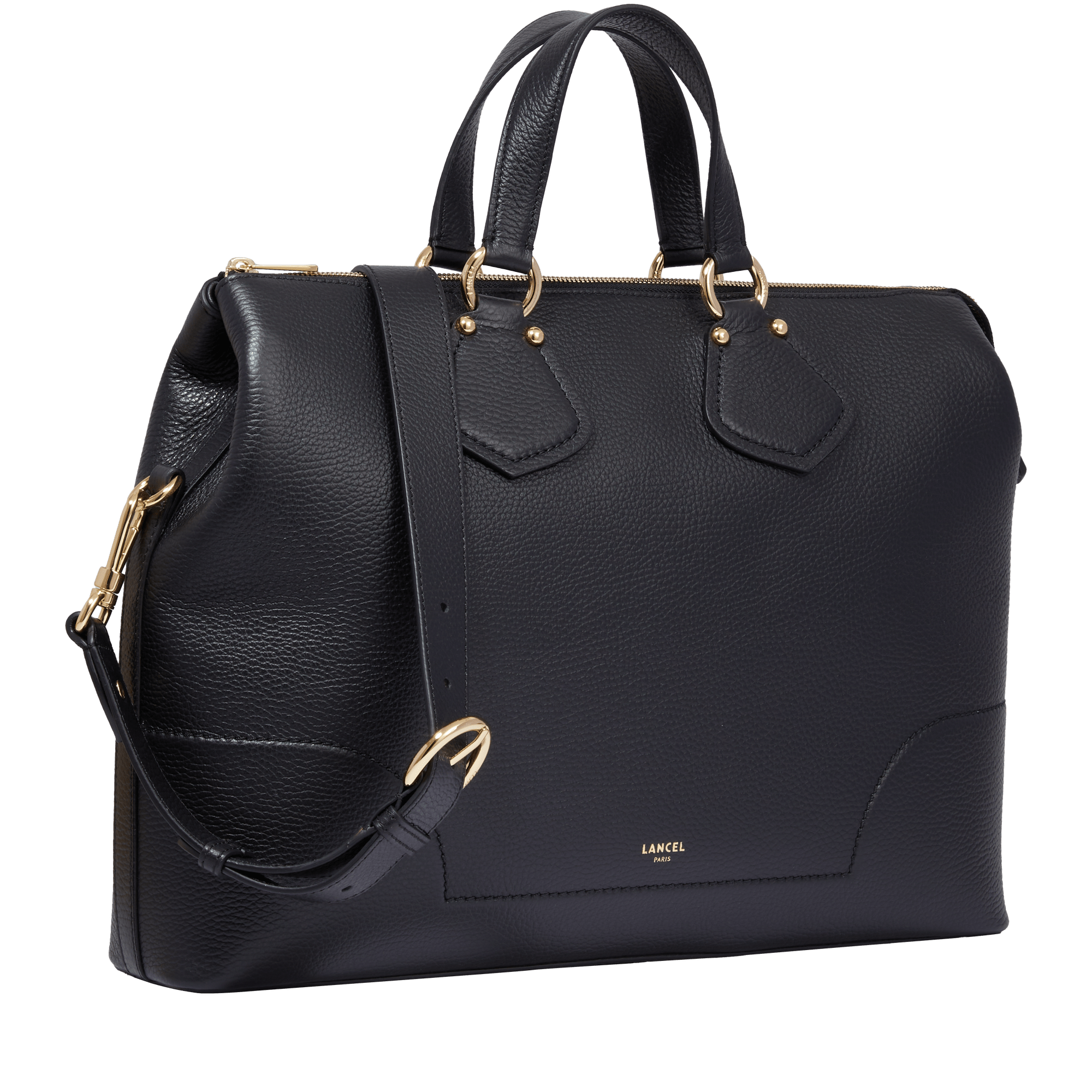 Sac business neo izy de lancel en cuir LANCEL Noir