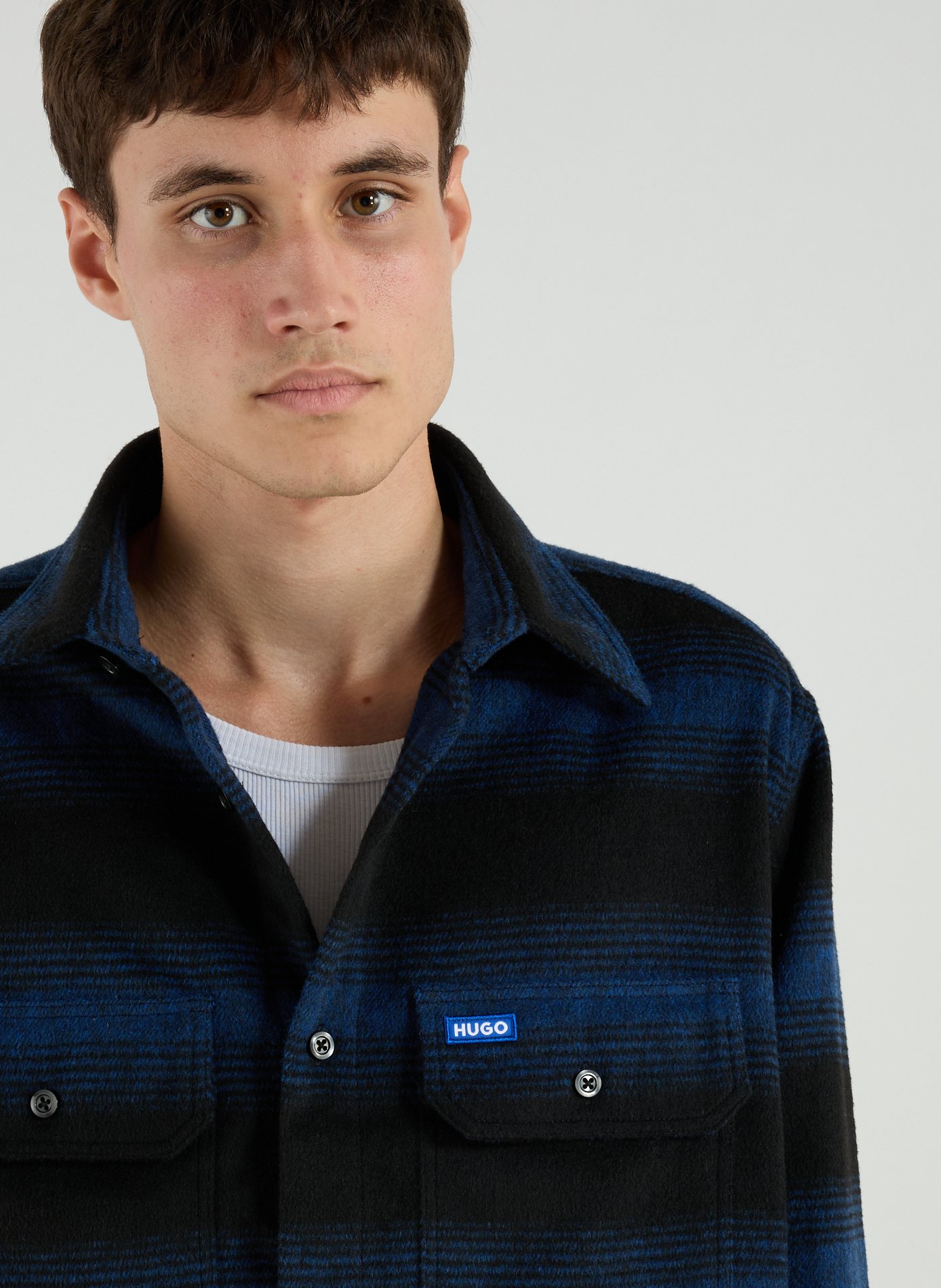 Chemise à rayures HUGO BLUE Bleu