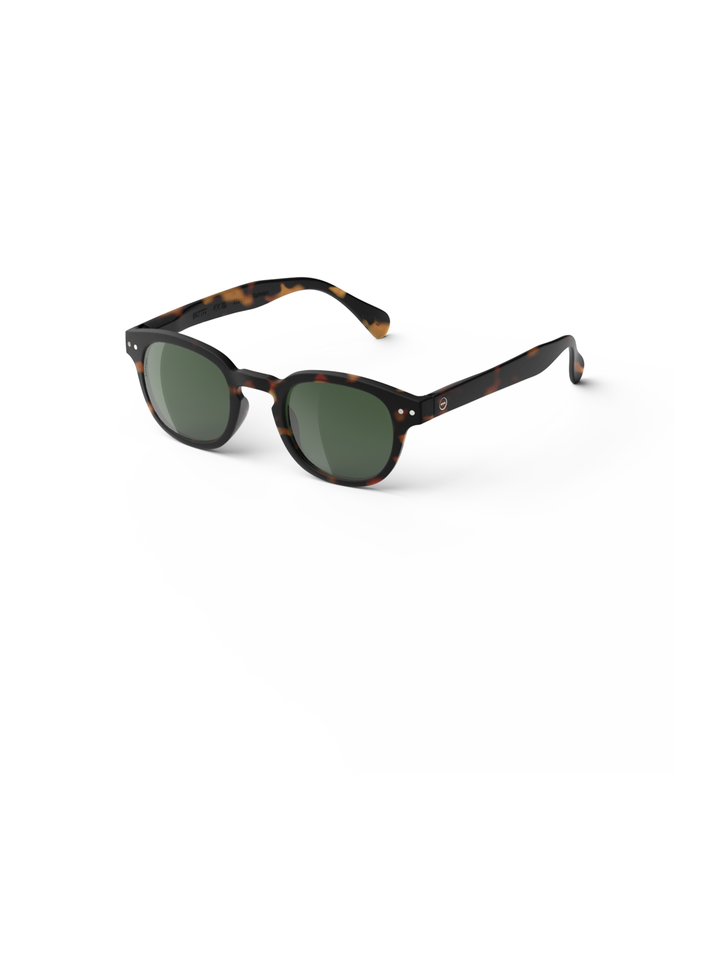 Lunettes de soleil tie and dye arrondies IZIPIZI Marron