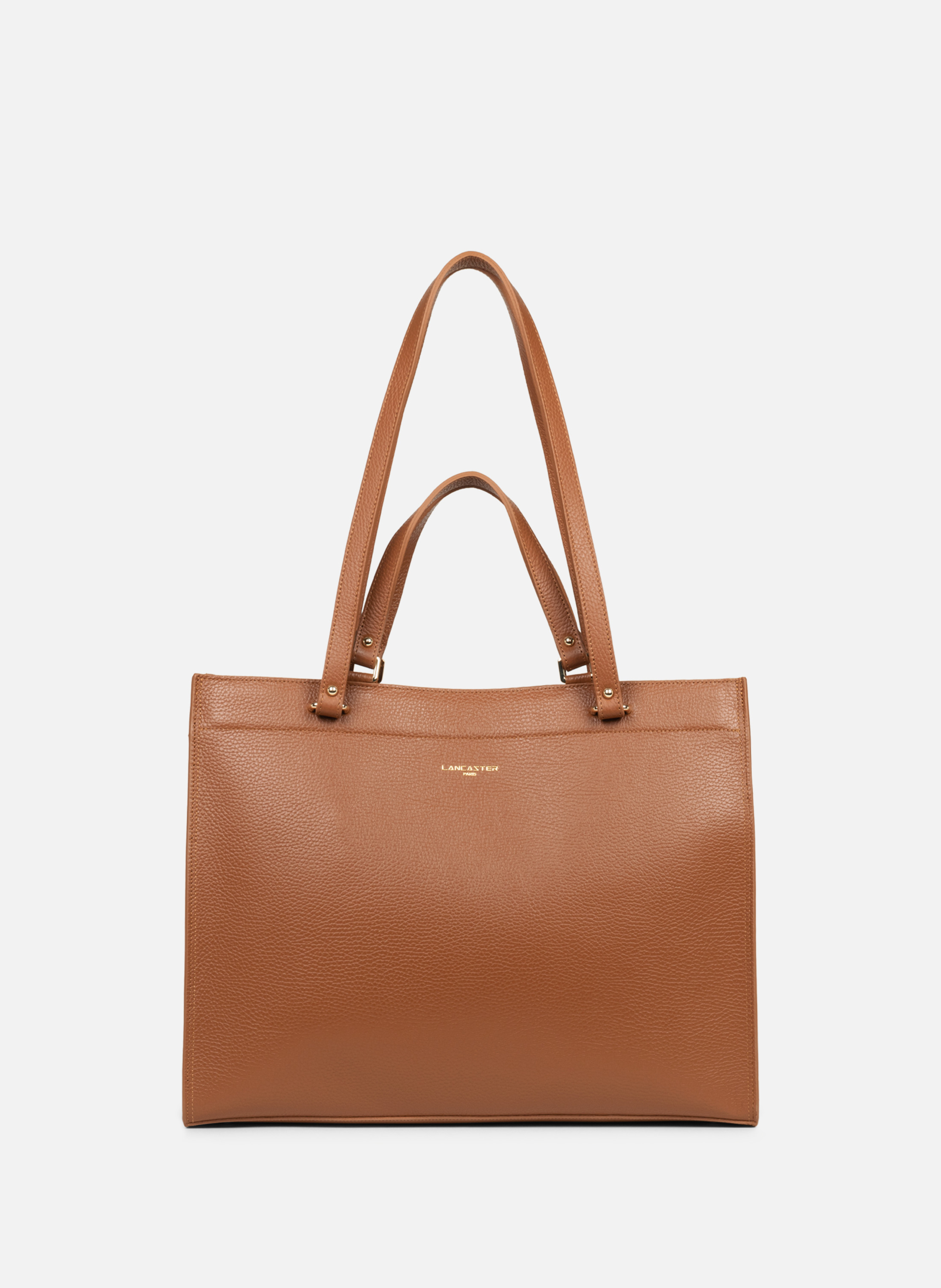 LANCASTER Extra large tote bag - Foulonné Double Brown
