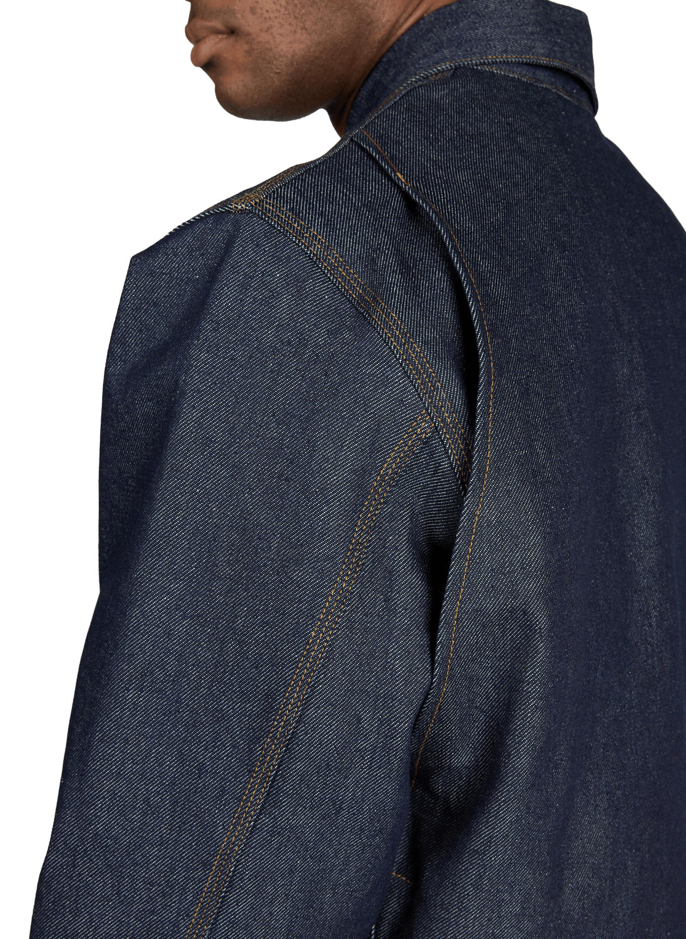 Oversized cotton jacket lined with a classic collar CARHARTT WIP Blue