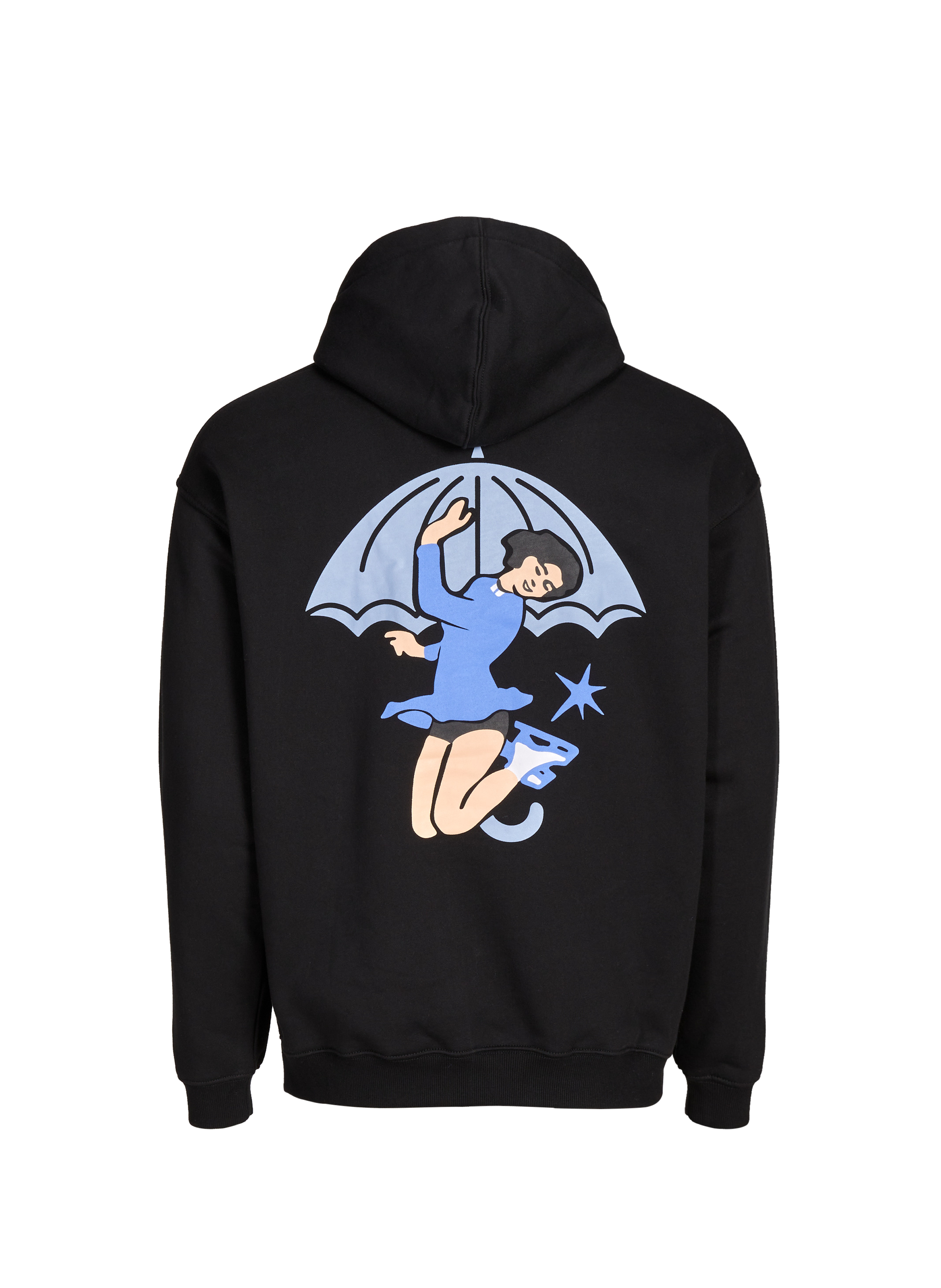 Cotton fleece-blend hoodie HELAS CAPS Black