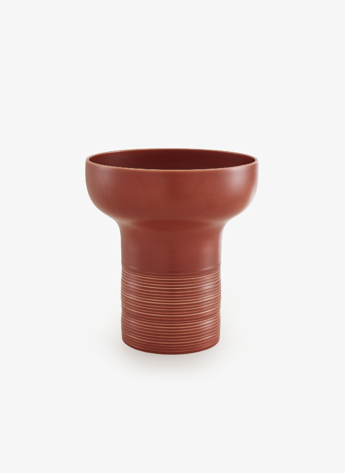 Petit vase empreintes CINNA Rouge