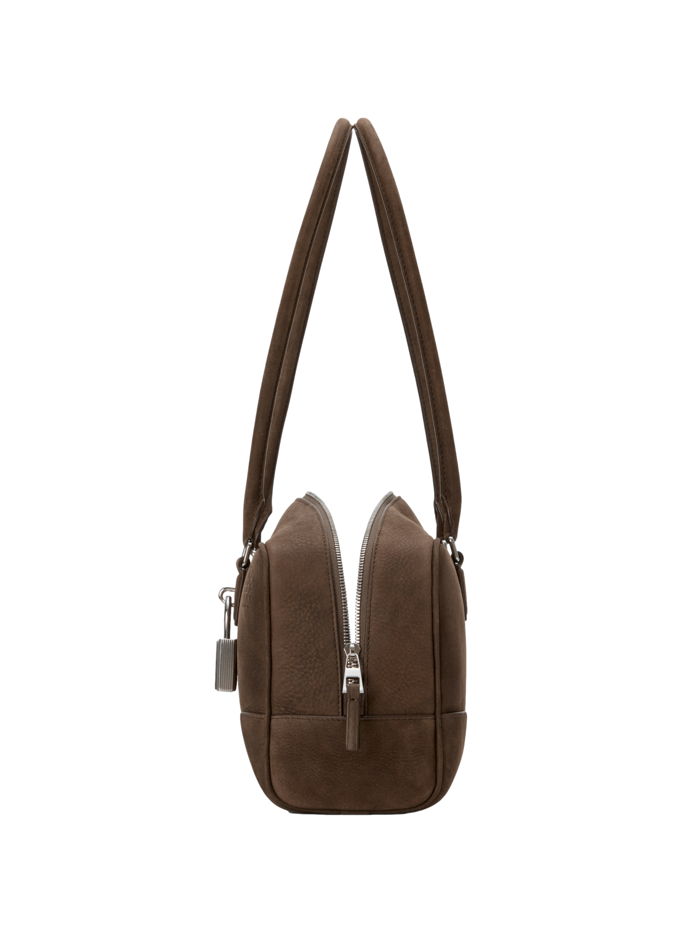 Sac Amazona 31 Cropped en nubuck grainé LOEWE Marron
