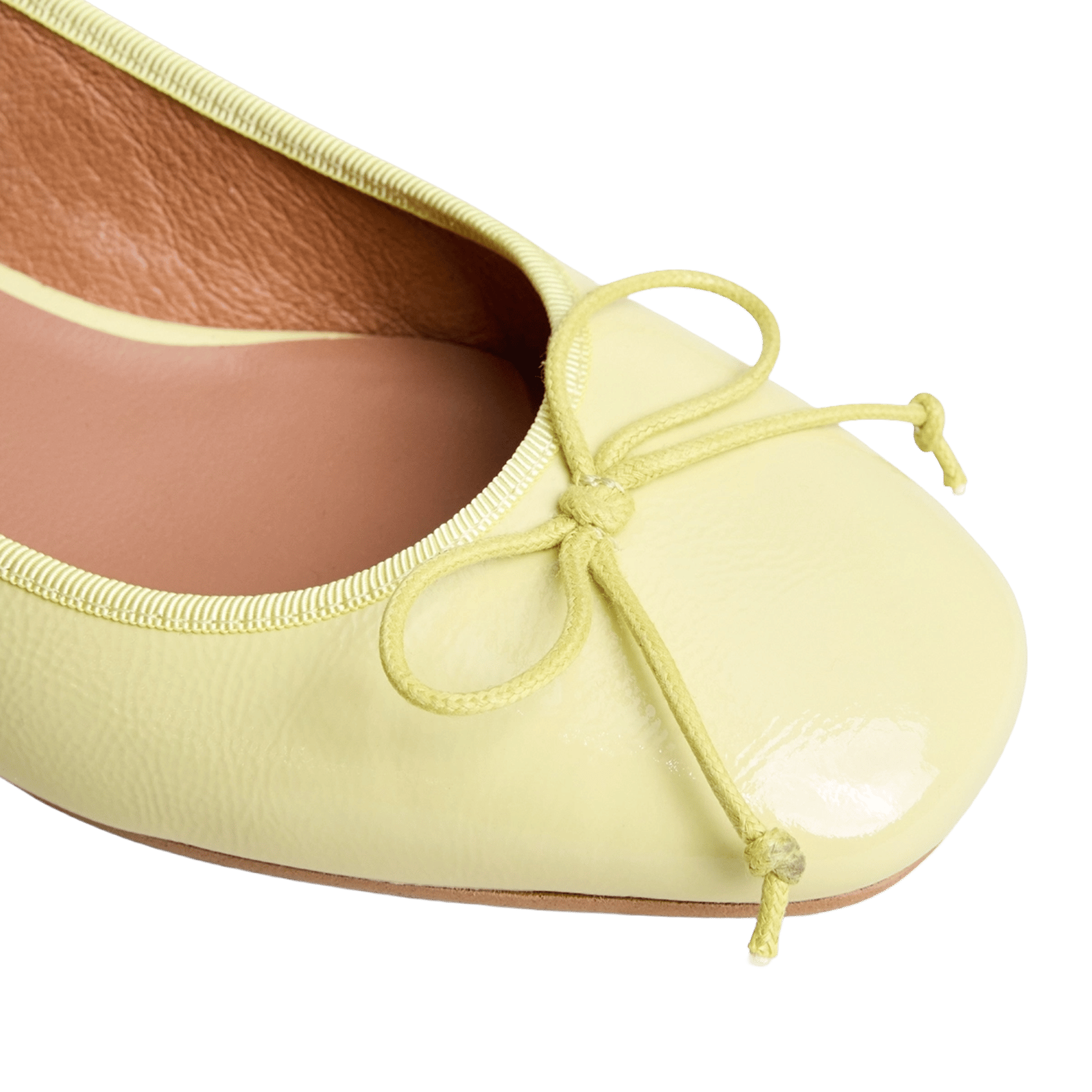 Ballerines slingbacks en cuir vernis dybilo JONAK Jaune