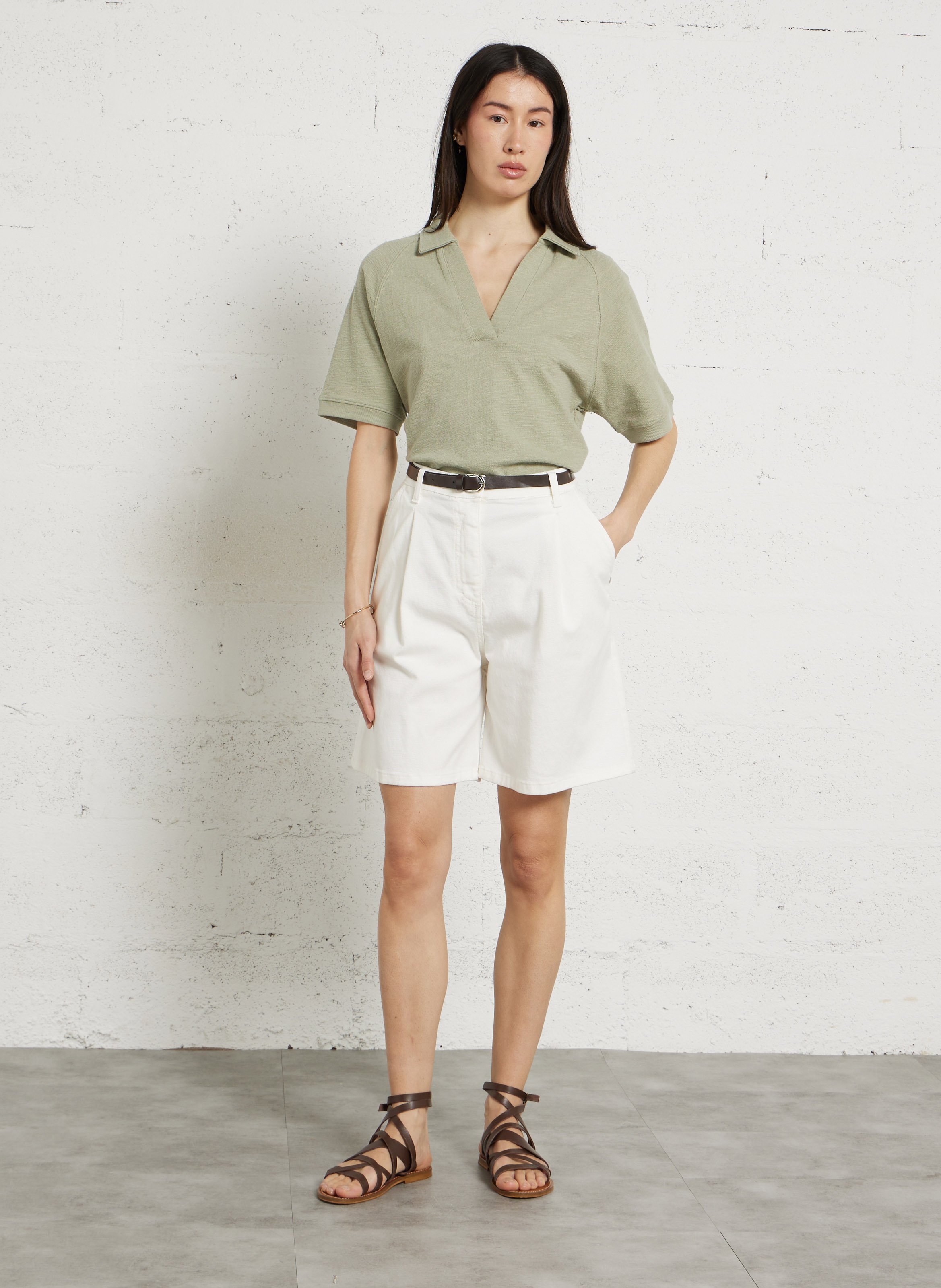 Tee-shirt ample en coton lexy MAISON 123 Vert