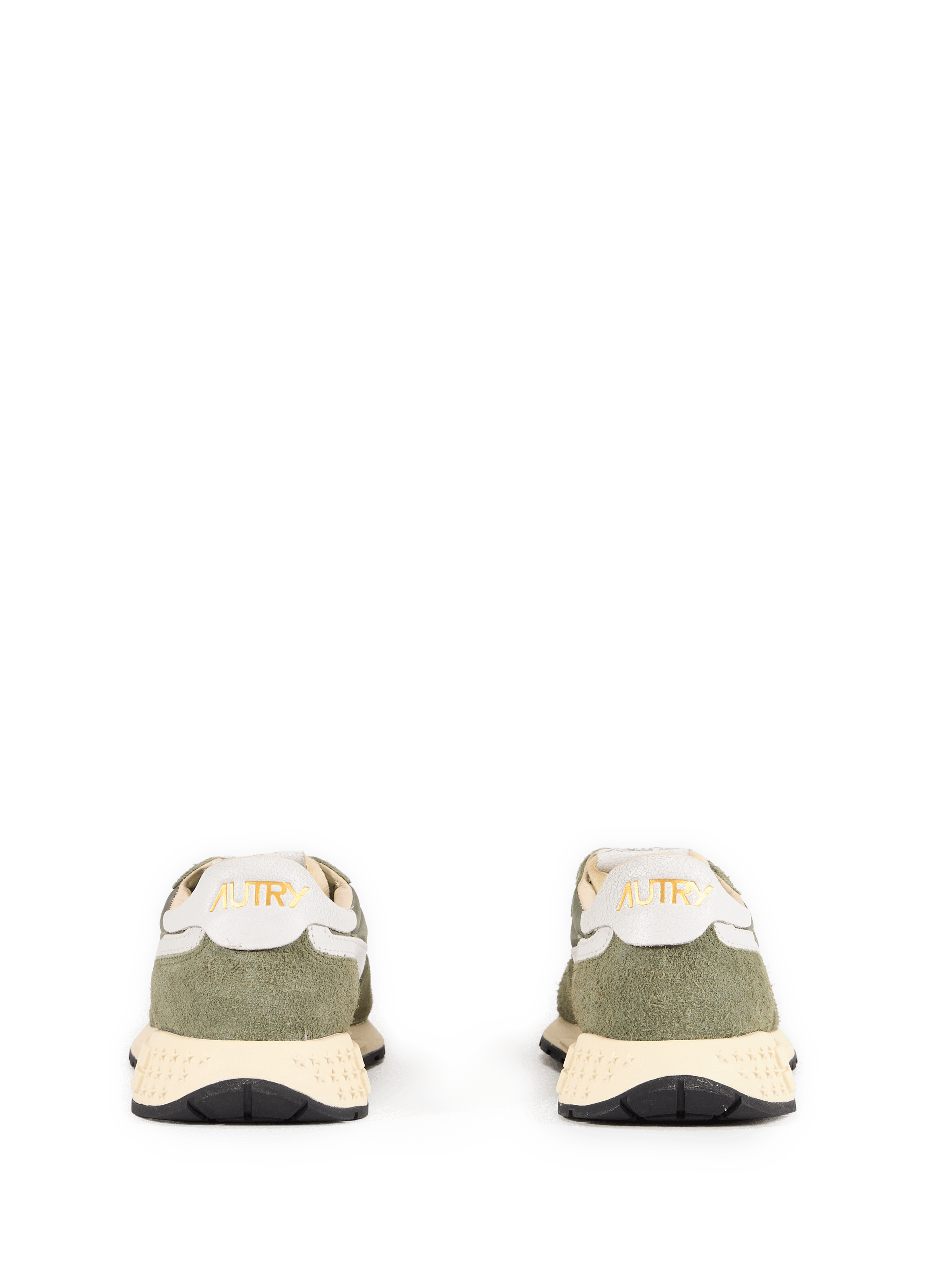 Baskets bi-matière crantées AUTRY Kaki
