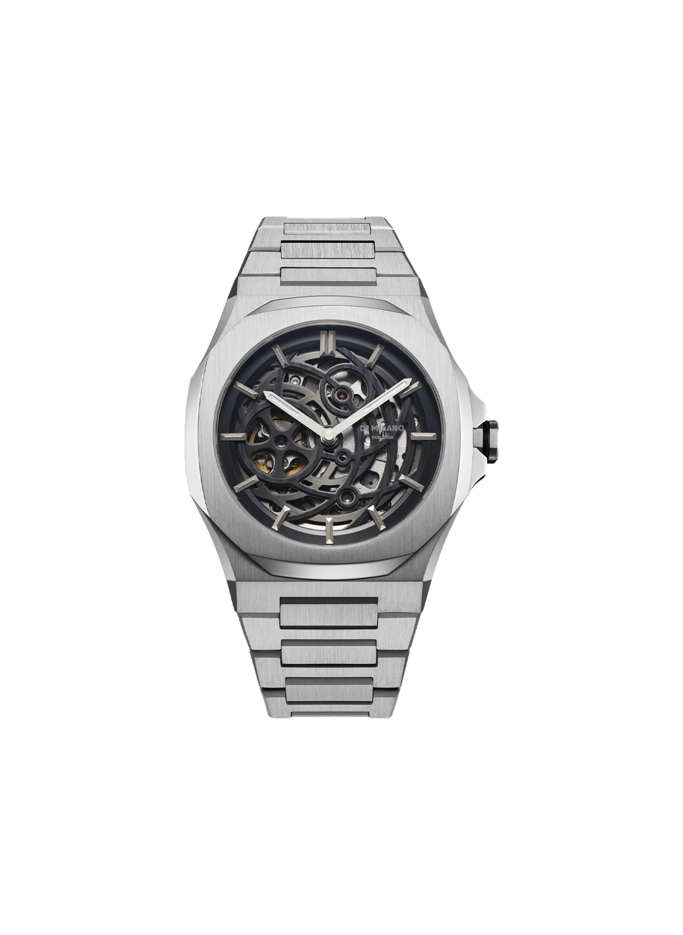 Montre analogique en acier inoxydable D1 MILANO Argent