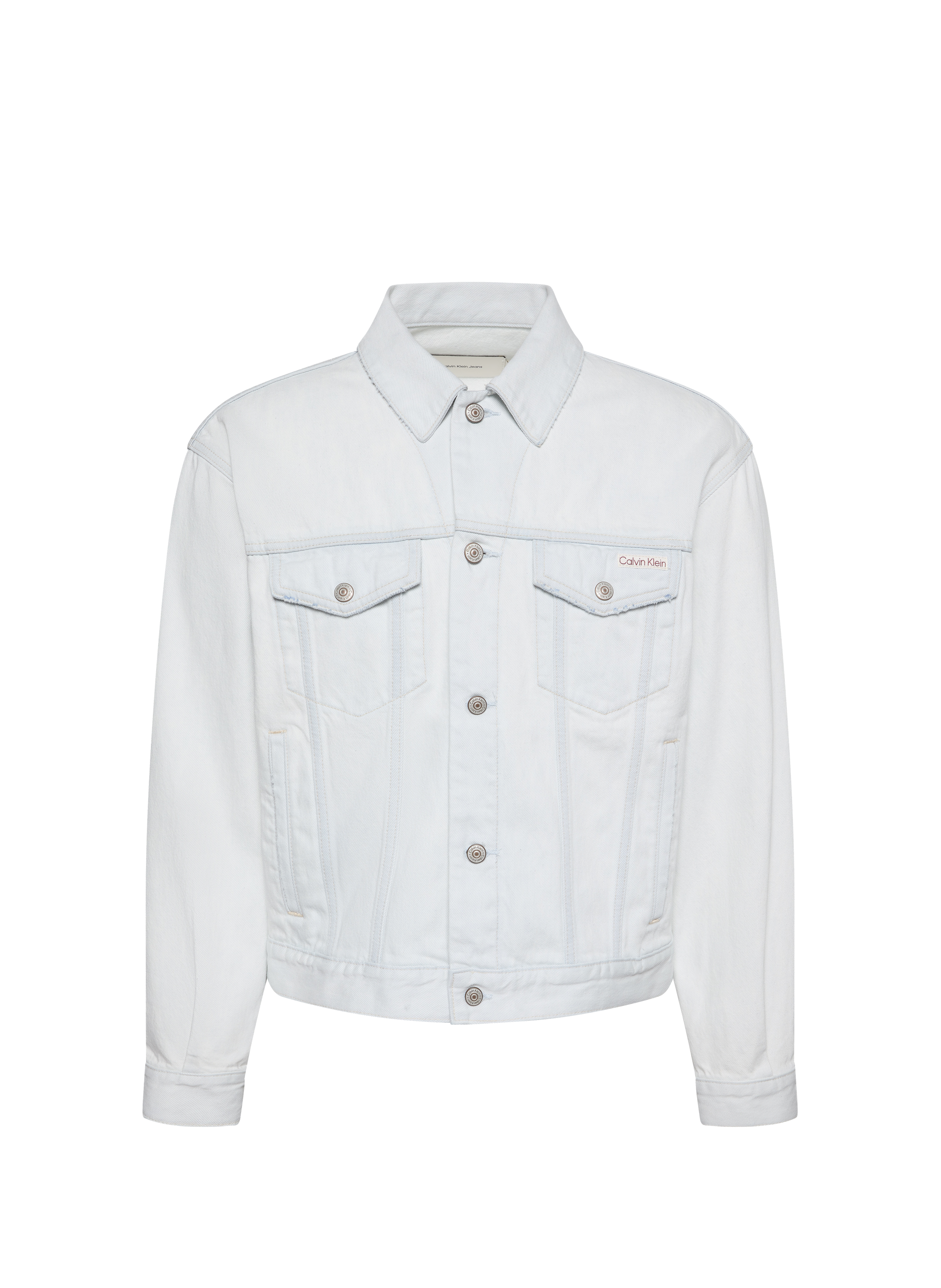 Cropped denim jacket CALVIN KLEIN Blue