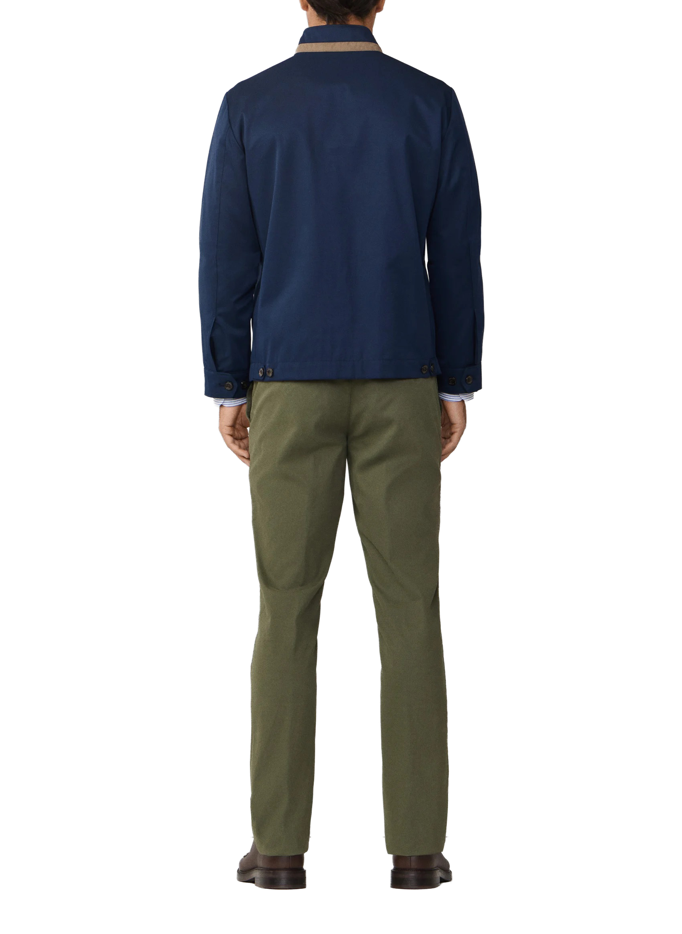 Recht jasje met opstaande kraag HACKETT Blue