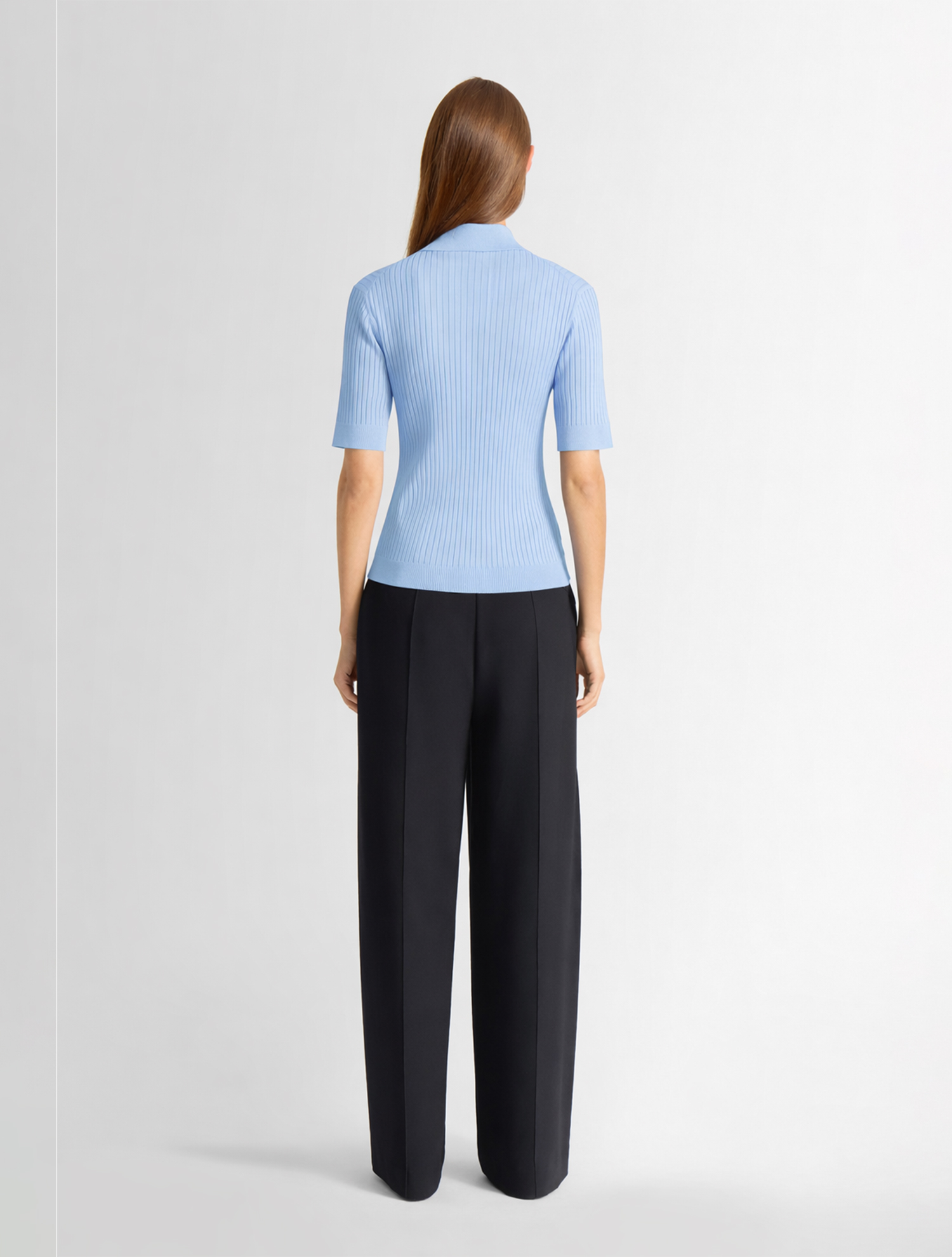 Polo manches courtes vera col polo coupe ajustée FUSALP Bleu