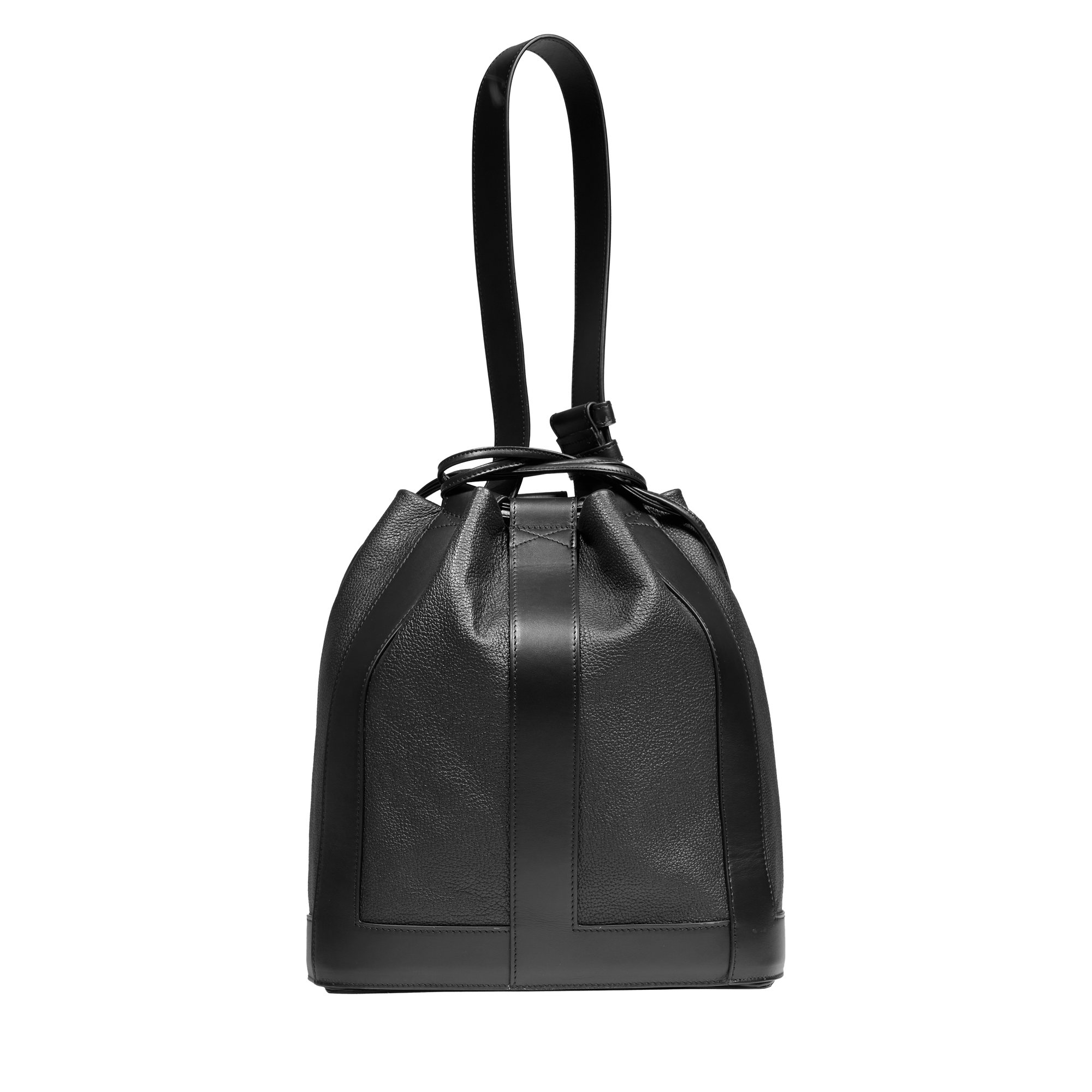 Sac seau m elles de lancel en cuir LANCEL Noir