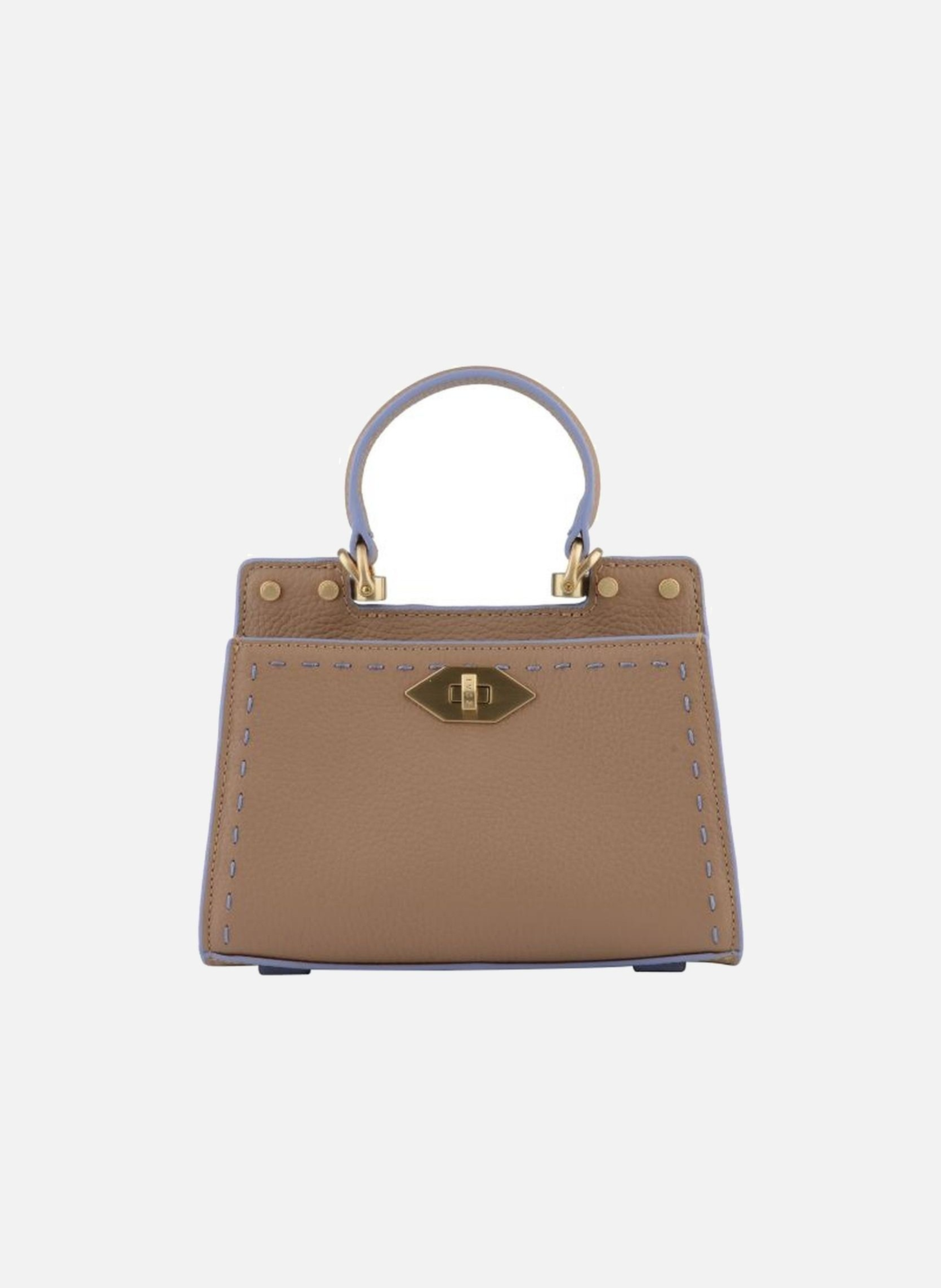 Trianon | sac à main micro en cuir de vachette  Mastic-lilas