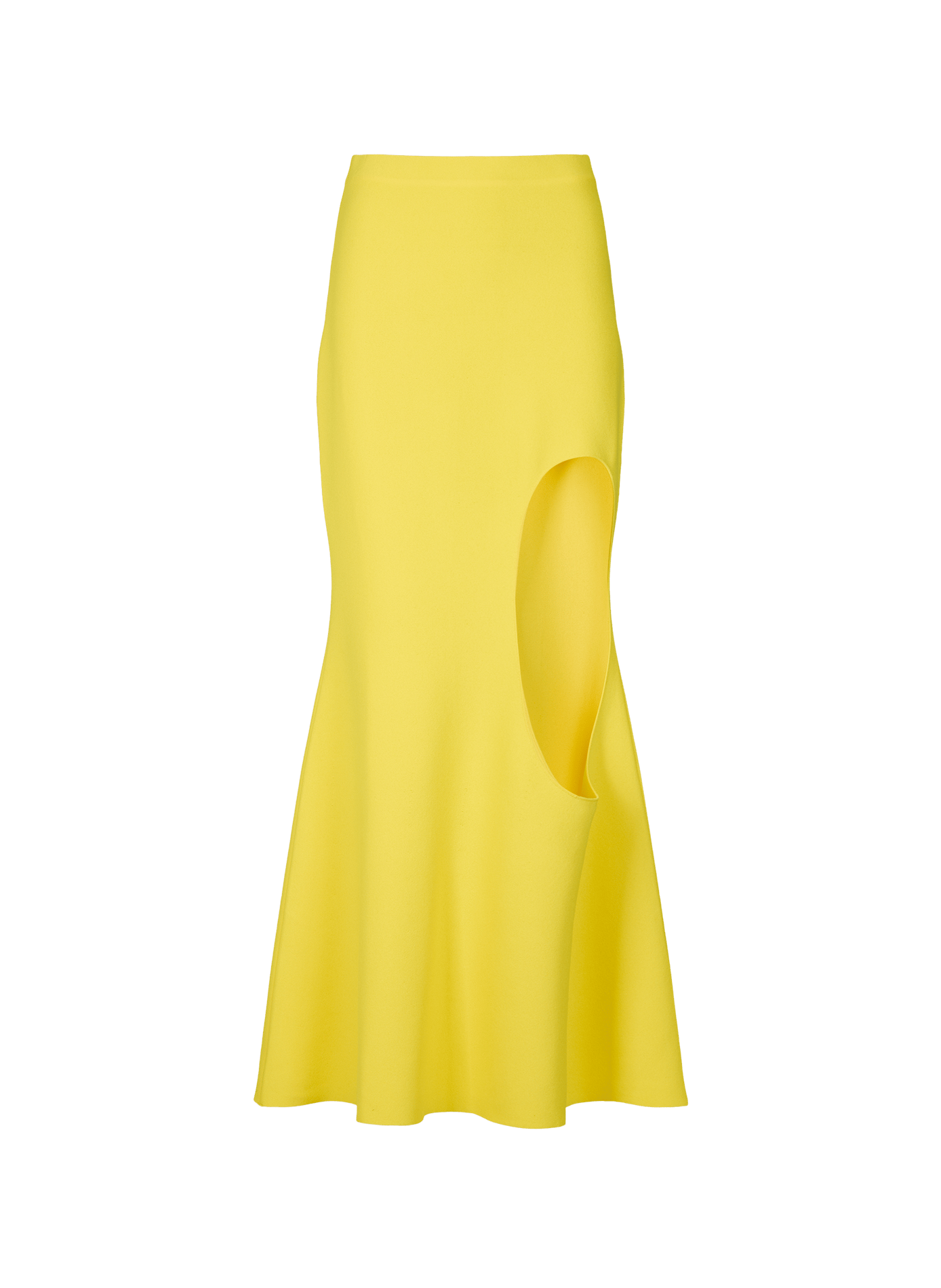Gonna lunga aderente in viscosa A.W.A.K.E. MODE Giallo