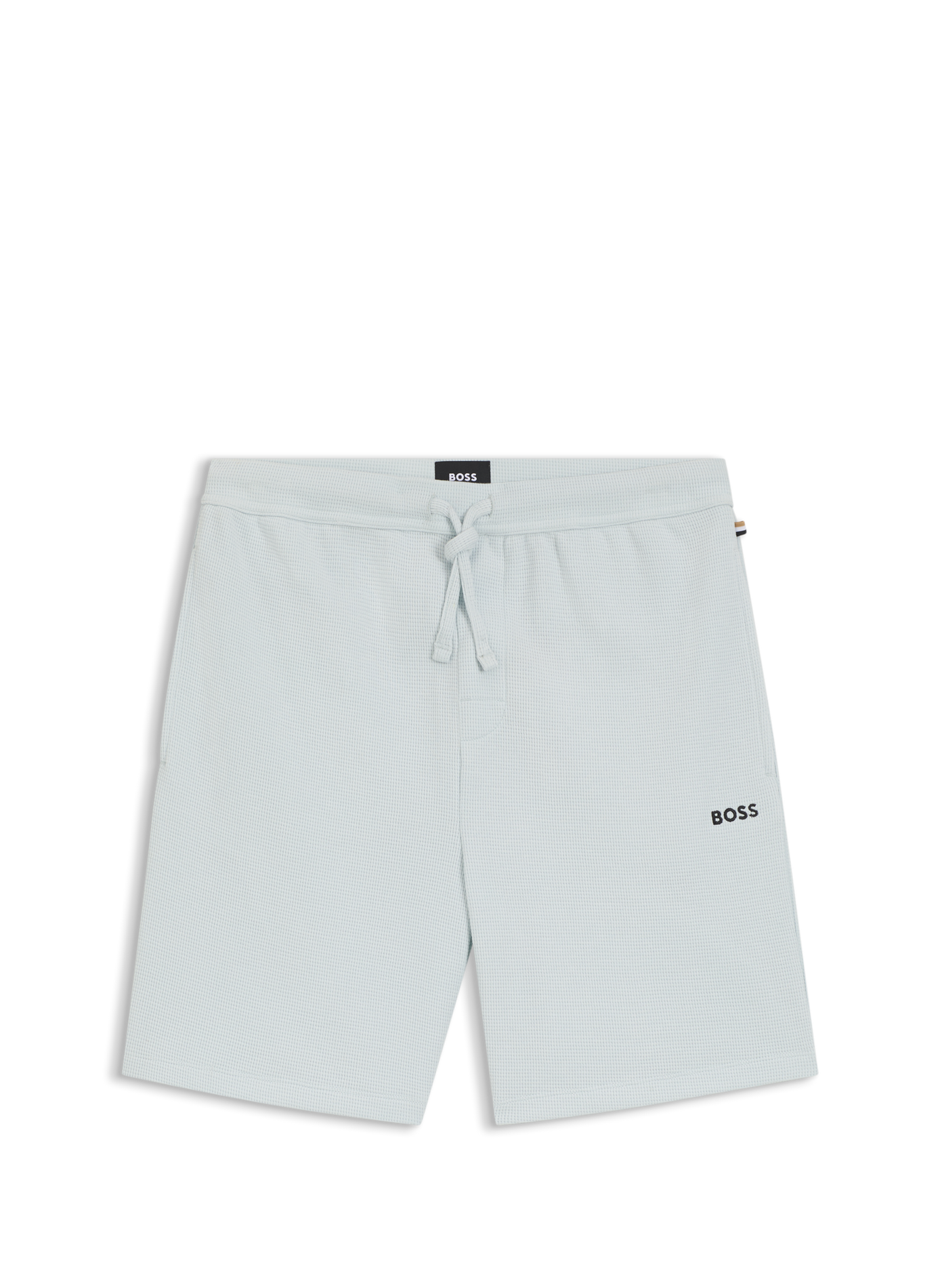 Short recto en mezcla de algodón piqué. BOSS Verde