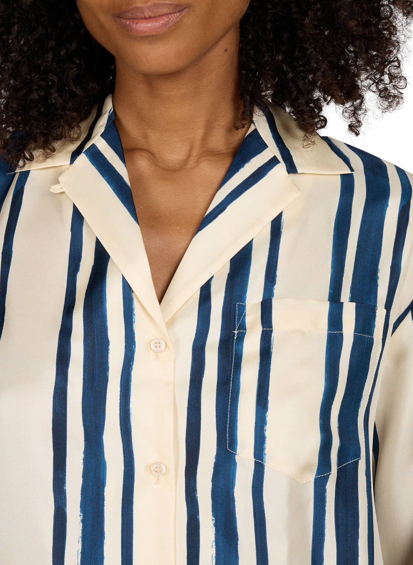 Oversize silk Shirt MAX MARA WEEK END Blue