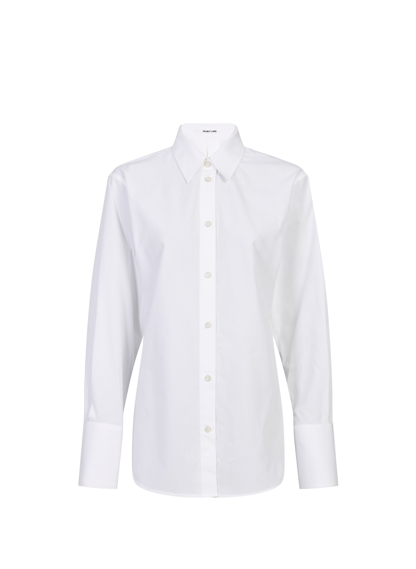 Long-sleeved cotton shirt with a back tie HELMUT LANG White