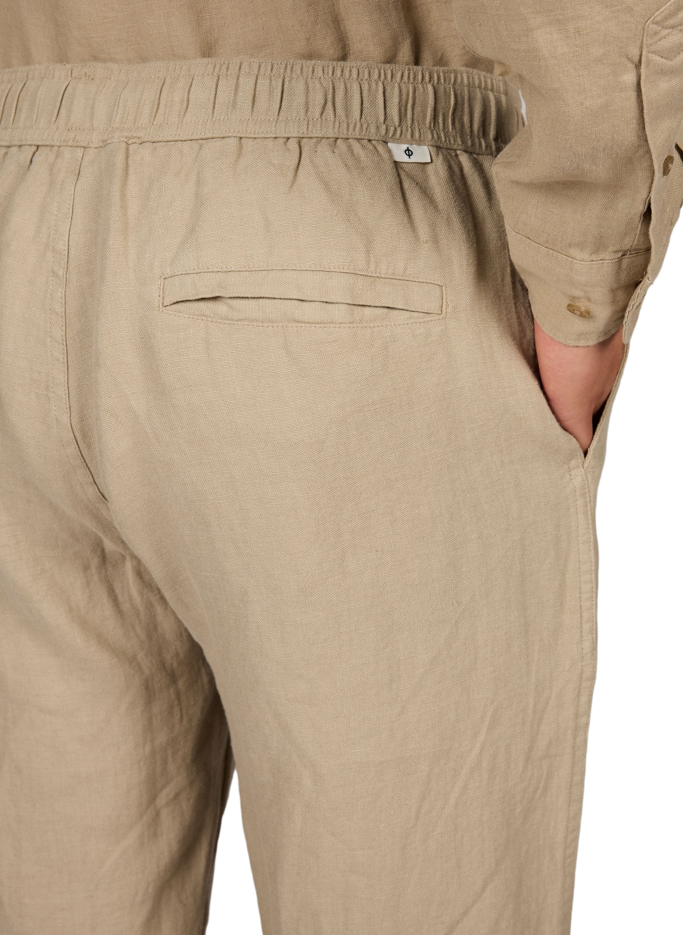 Hochtaillierte einfarbige Hose SAMSOE SAMSOE Beige
