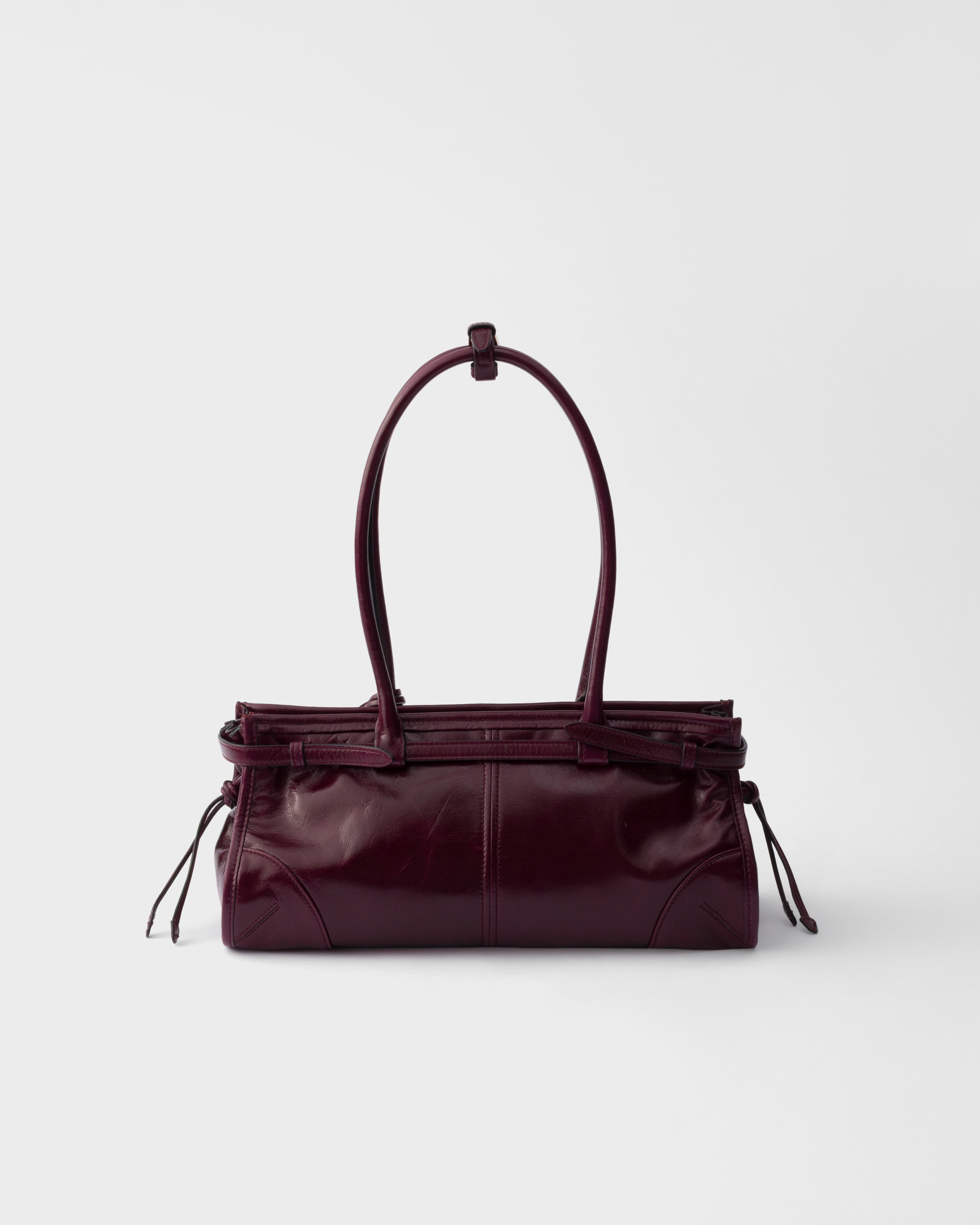 Sac prada bonnie en cuir medium PRADA Rouge