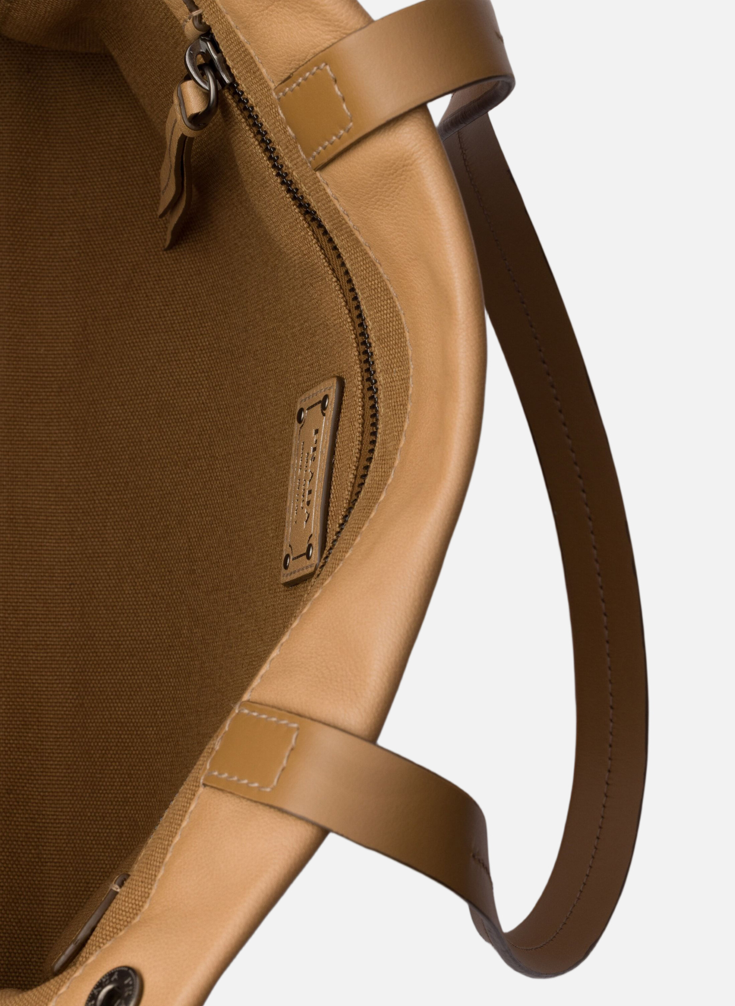 Grand cabas en cuir prada route PRADA Beige