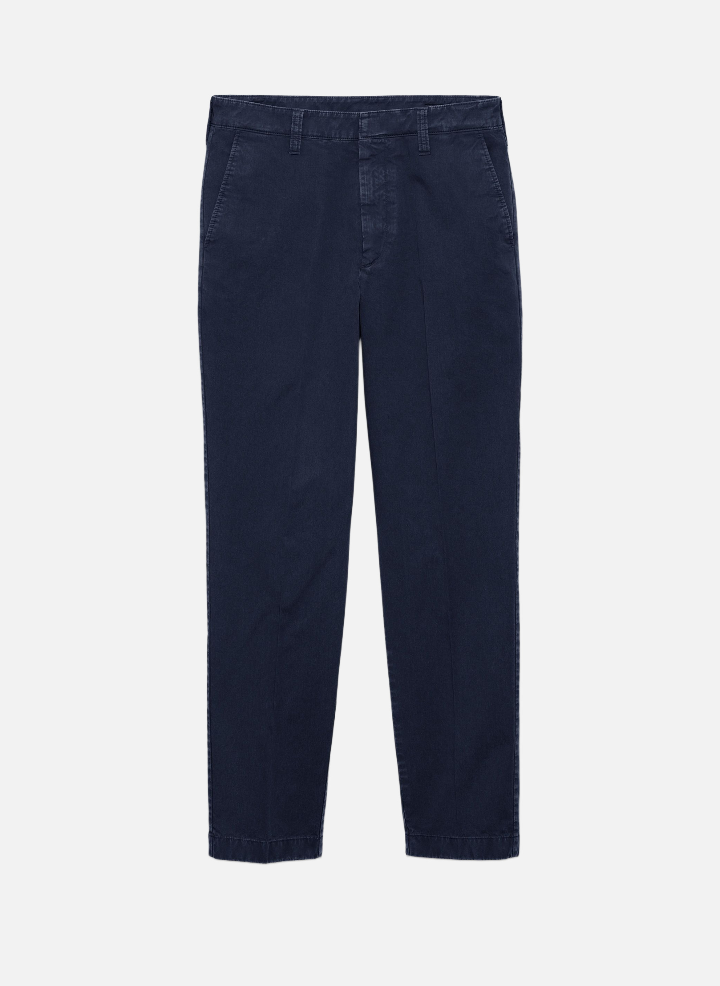 Pantalon en coton teint en pièce PRADA Bleu