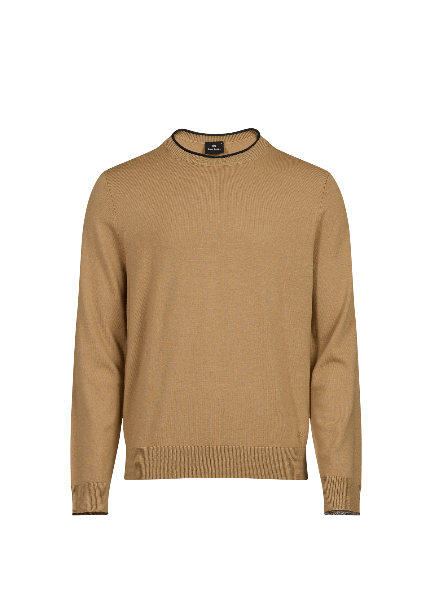Runder einfarbiger Wollpullover PAUL SMITH Braun