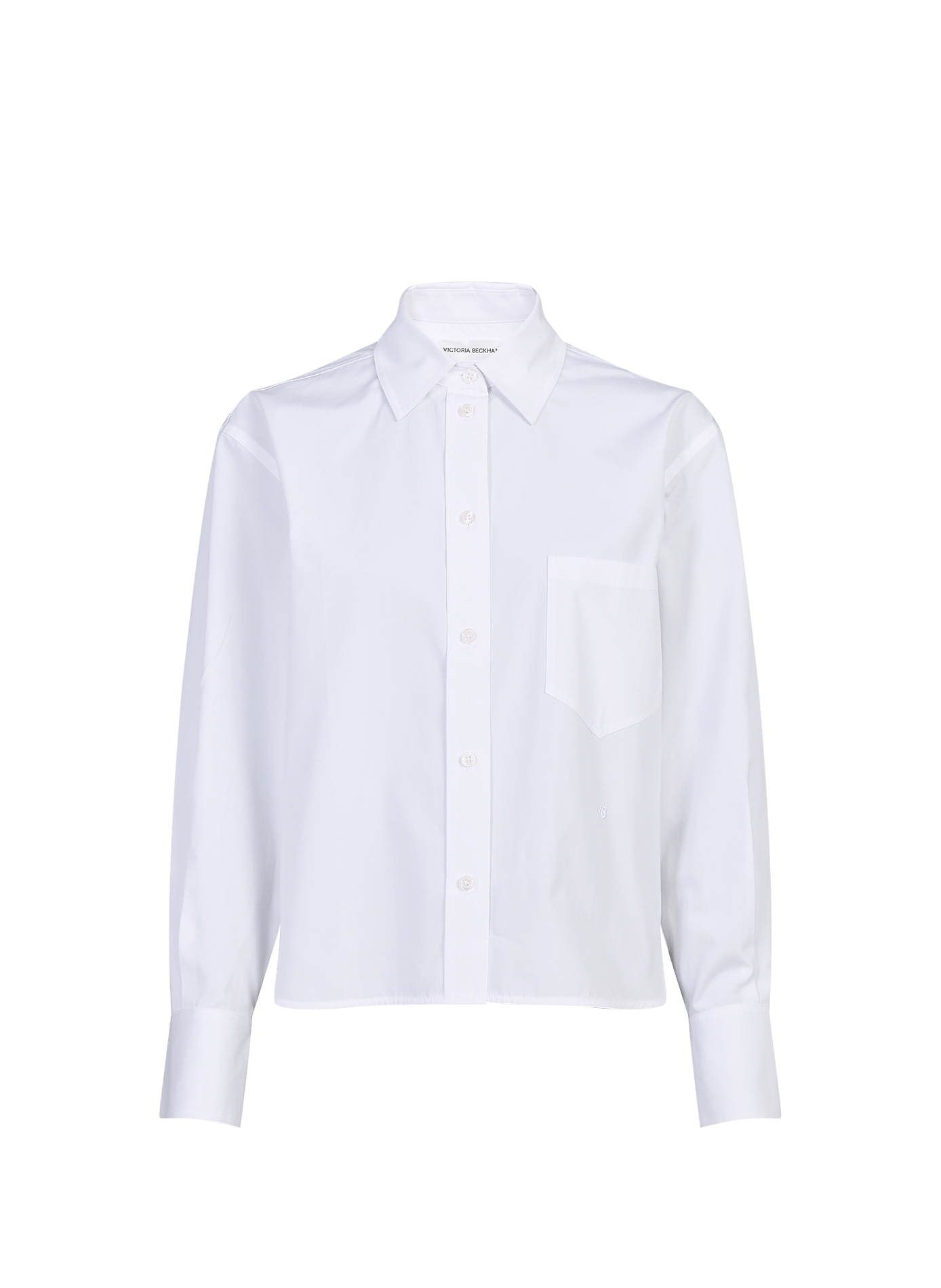 Gerader Hemdkragen aus Baumwolle VICTORIA BECKHAM Weiss