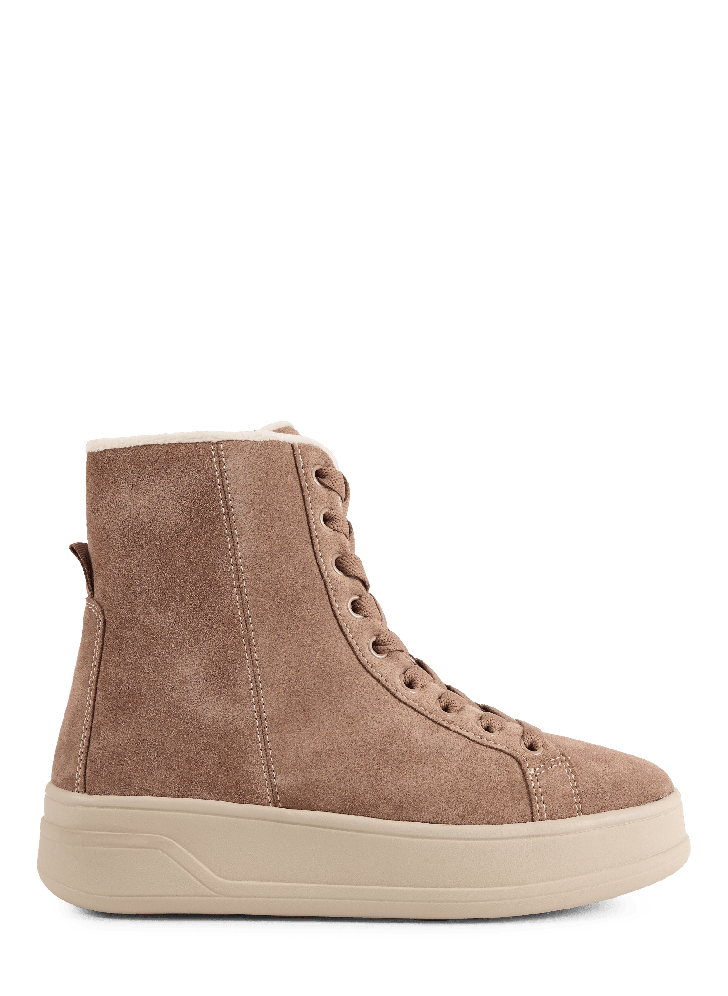 Baskets hautes en cuir GEOX Bruin