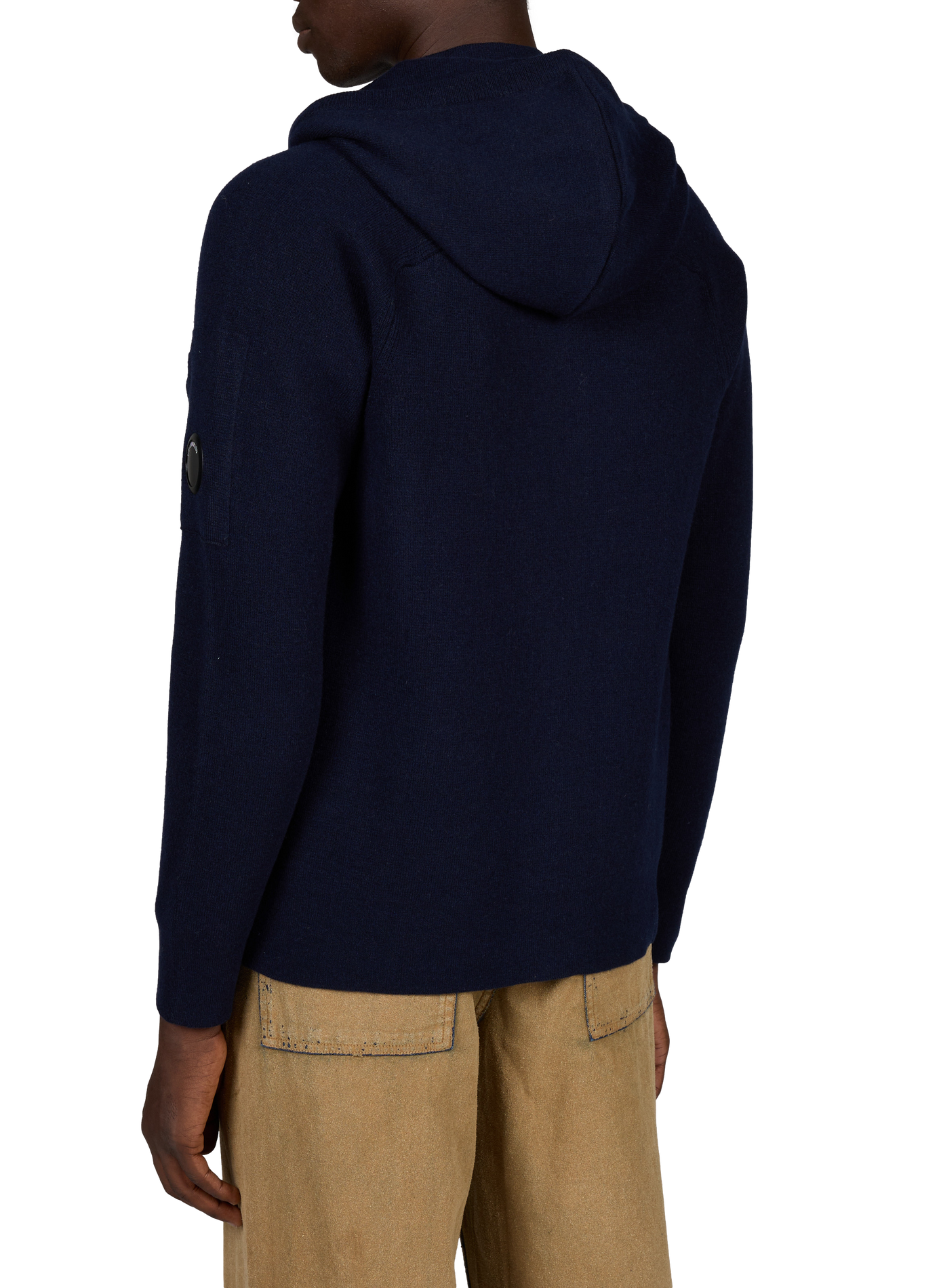 Kapuzenpullover aus Wollmischung CP COMPANY Blau
