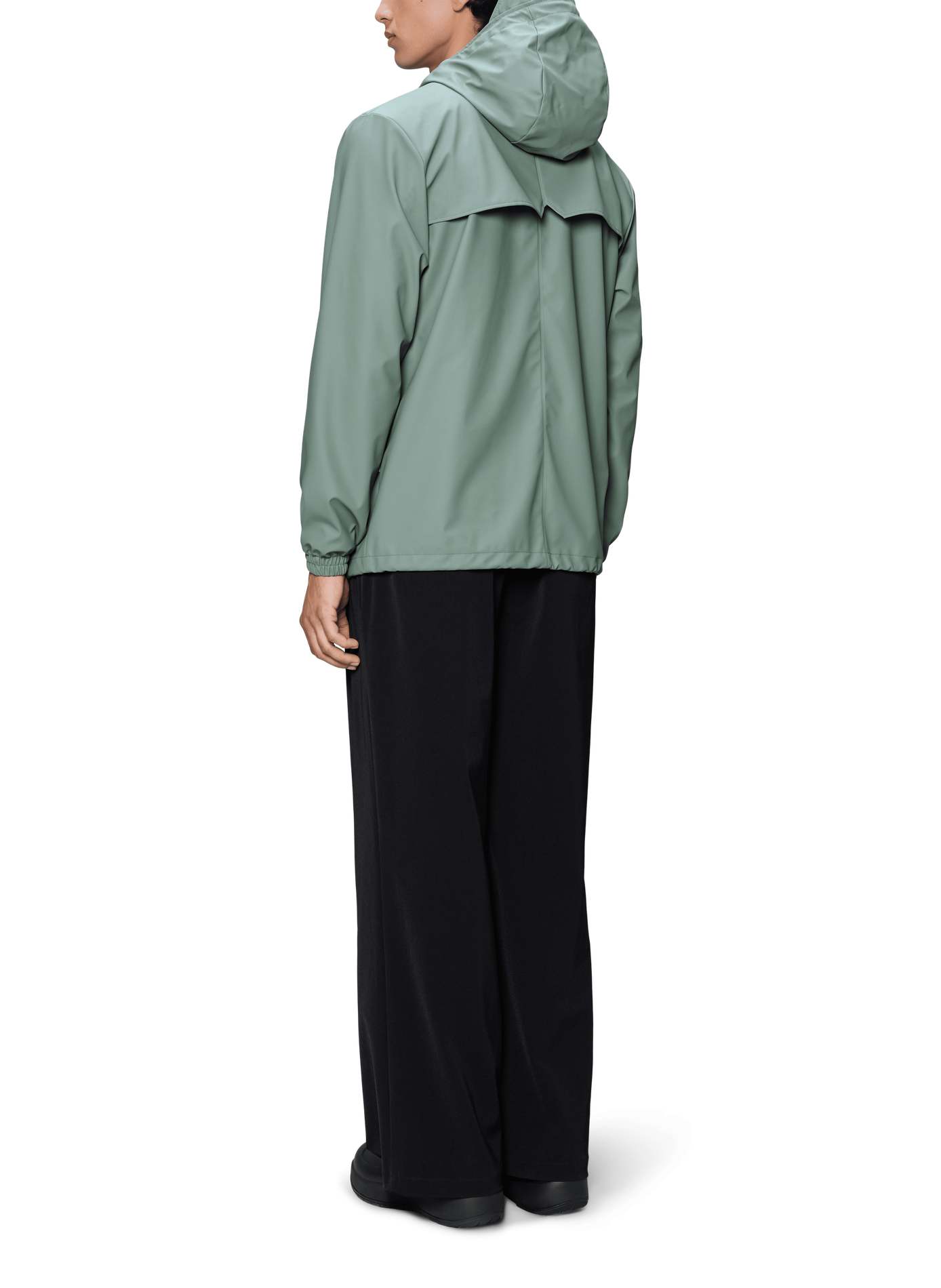 Hooded waterproof jacket | Green RAINS Men