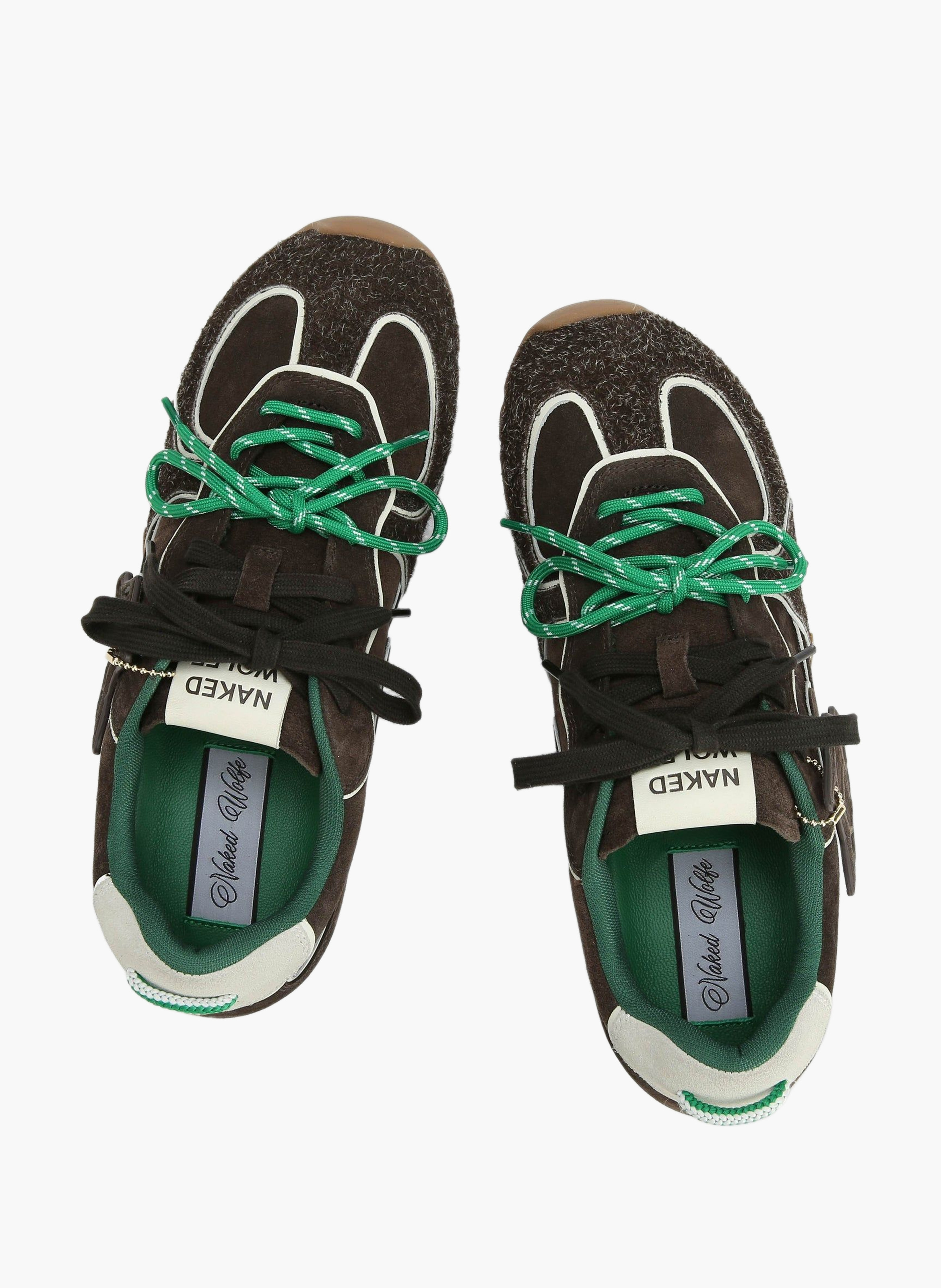 Baskets ace m en daim NAKED WOLFE Marron