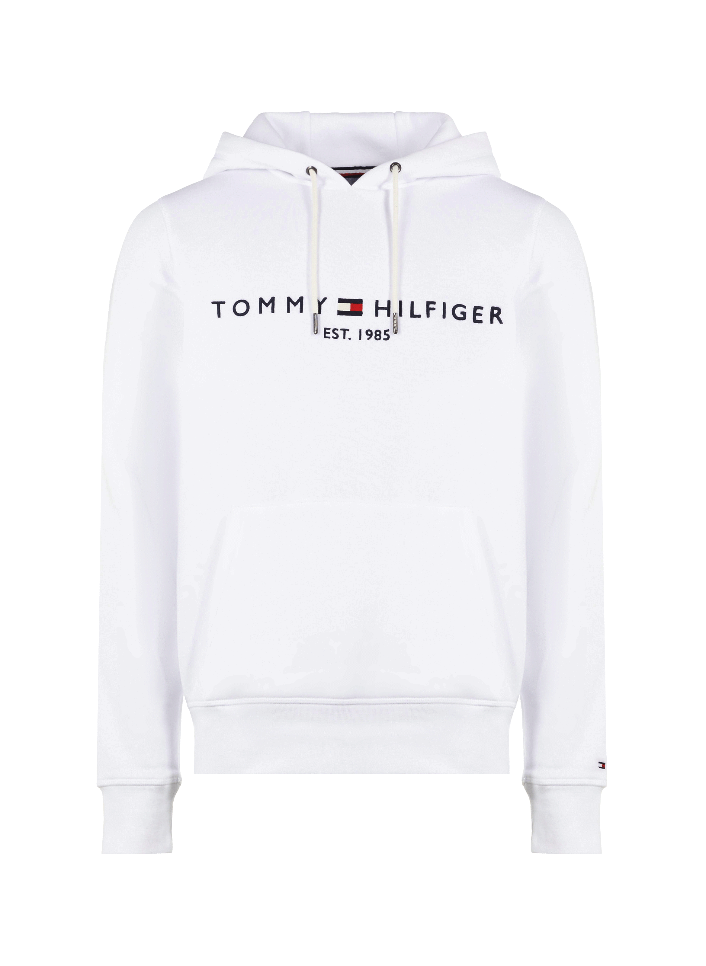 TOMMY HILFIGER Hoodie logotypé Blanc