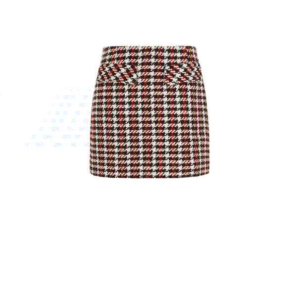 Minijupe Shanna en tweed avec polyester recyclé mélangé