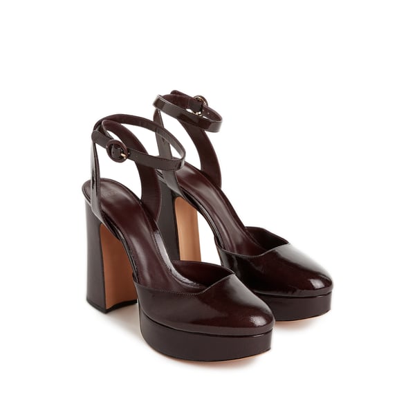 Sandales Vita en cuir verni