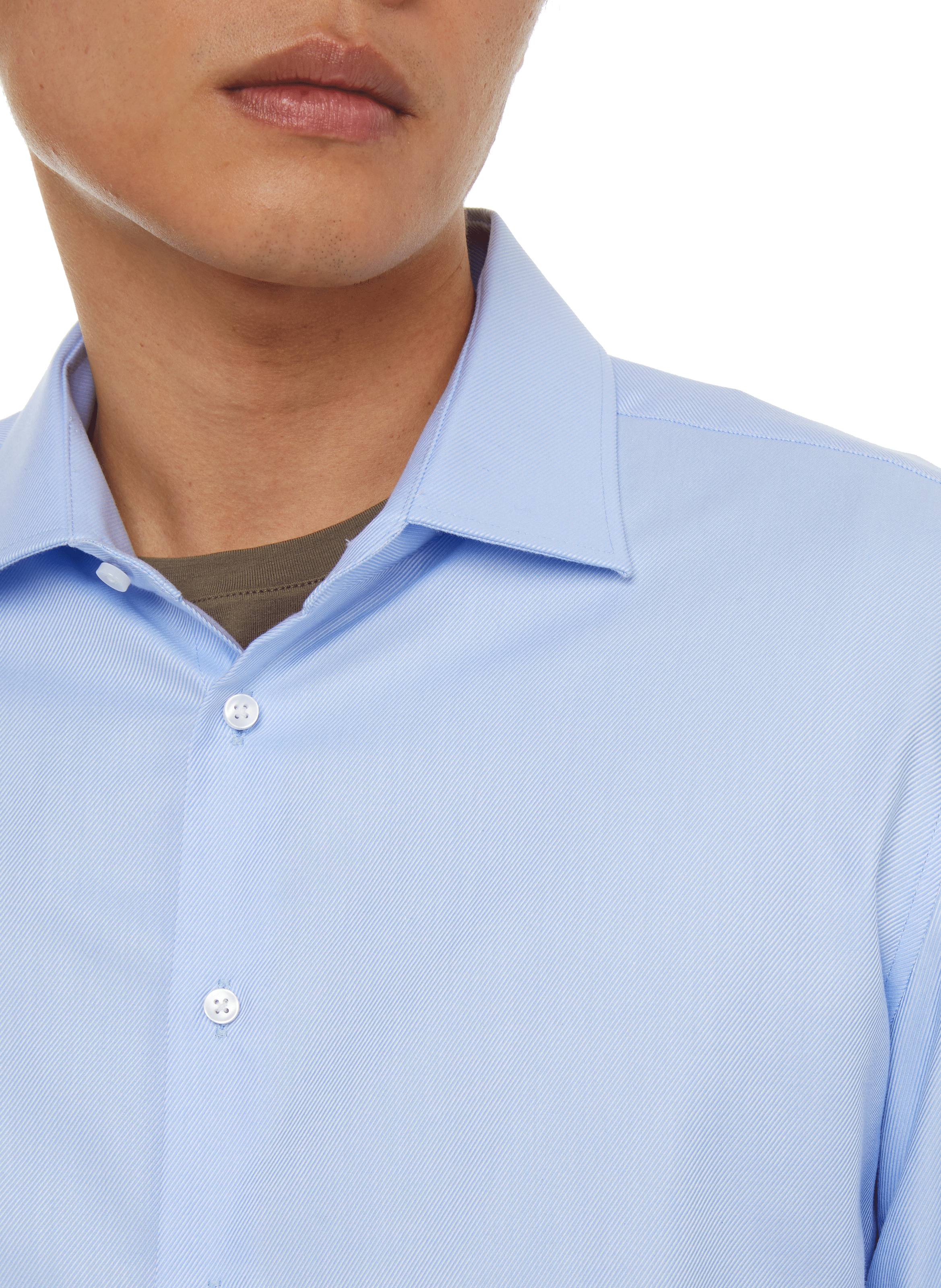 Chemise slim Kent en coton sergé SEIDENSTICKER Bleu
