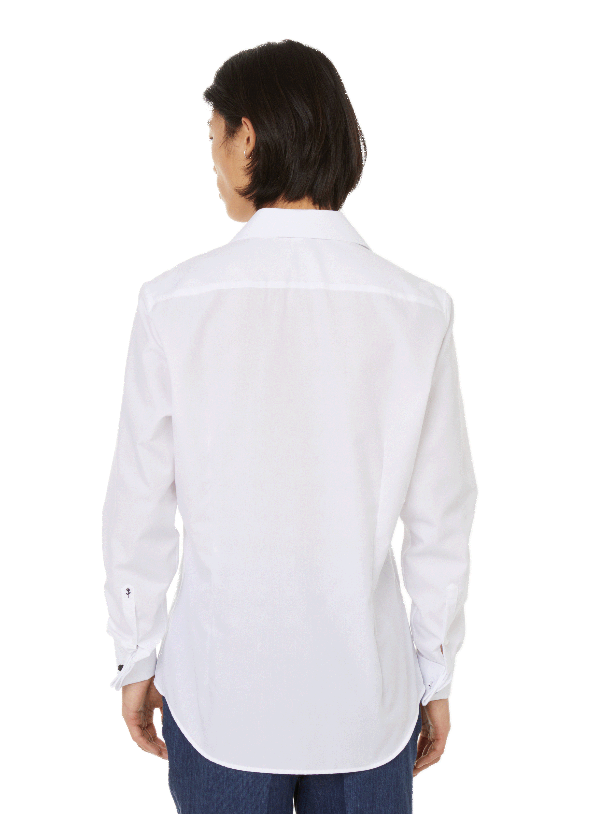 Chemise slim en coton SEIDENSTICKER Blanc
