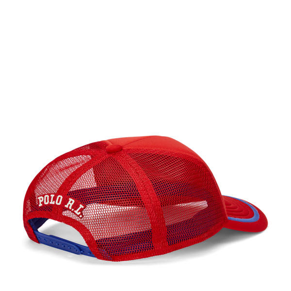 Polo Ralph Lauren Logo Baseball Cap In Red