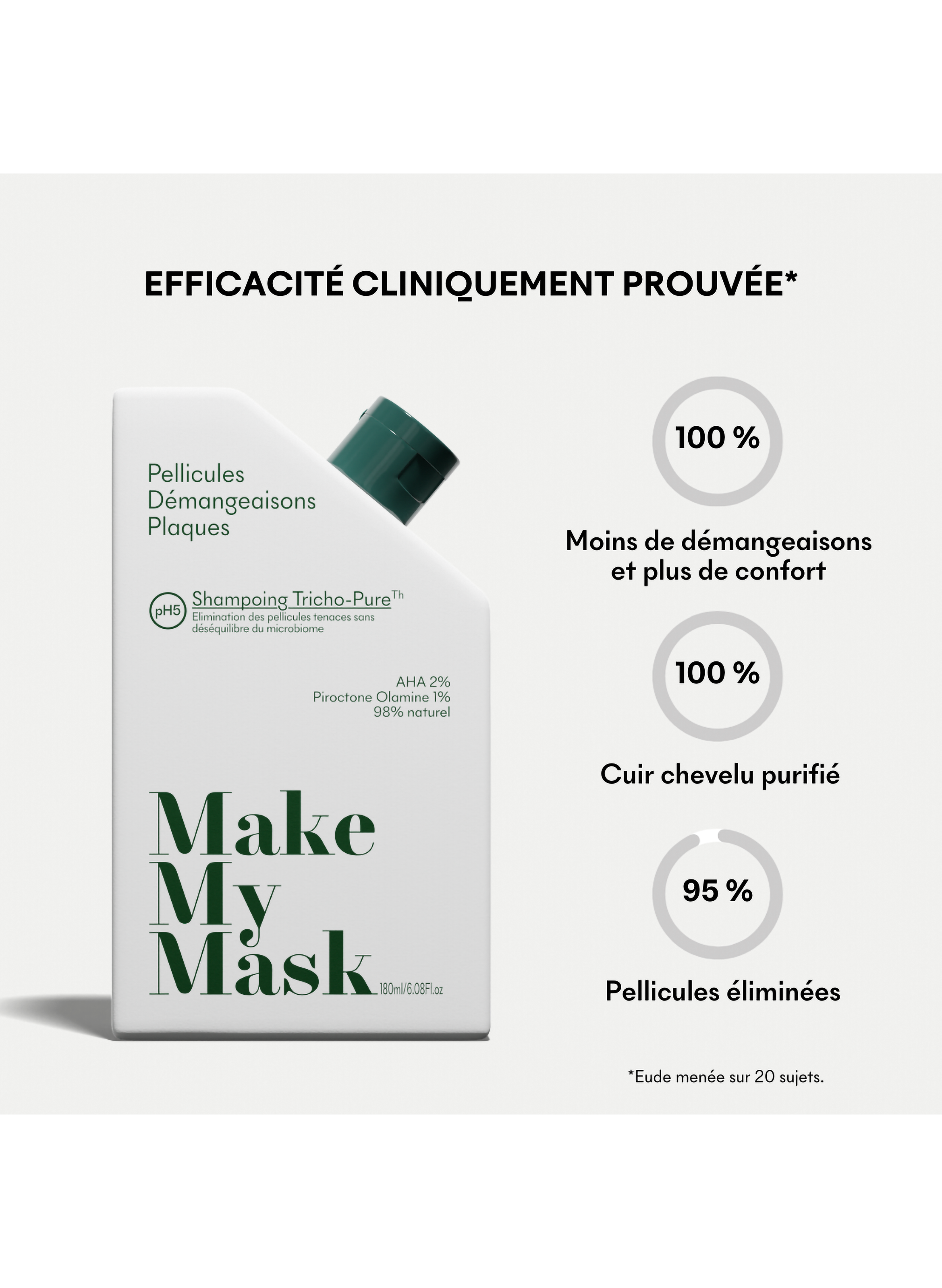 Tricho-Pure Anti-Dandruff Shampoo MAKE MY MASK No color