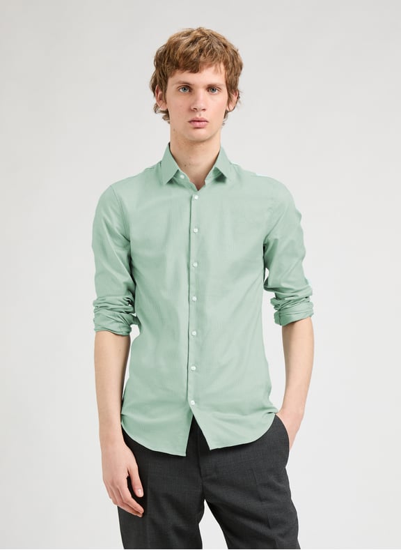 Cotton poplin shirt Green by CALVIN KLEIN CALVIN KLEIN Cotton poplin shirt Green