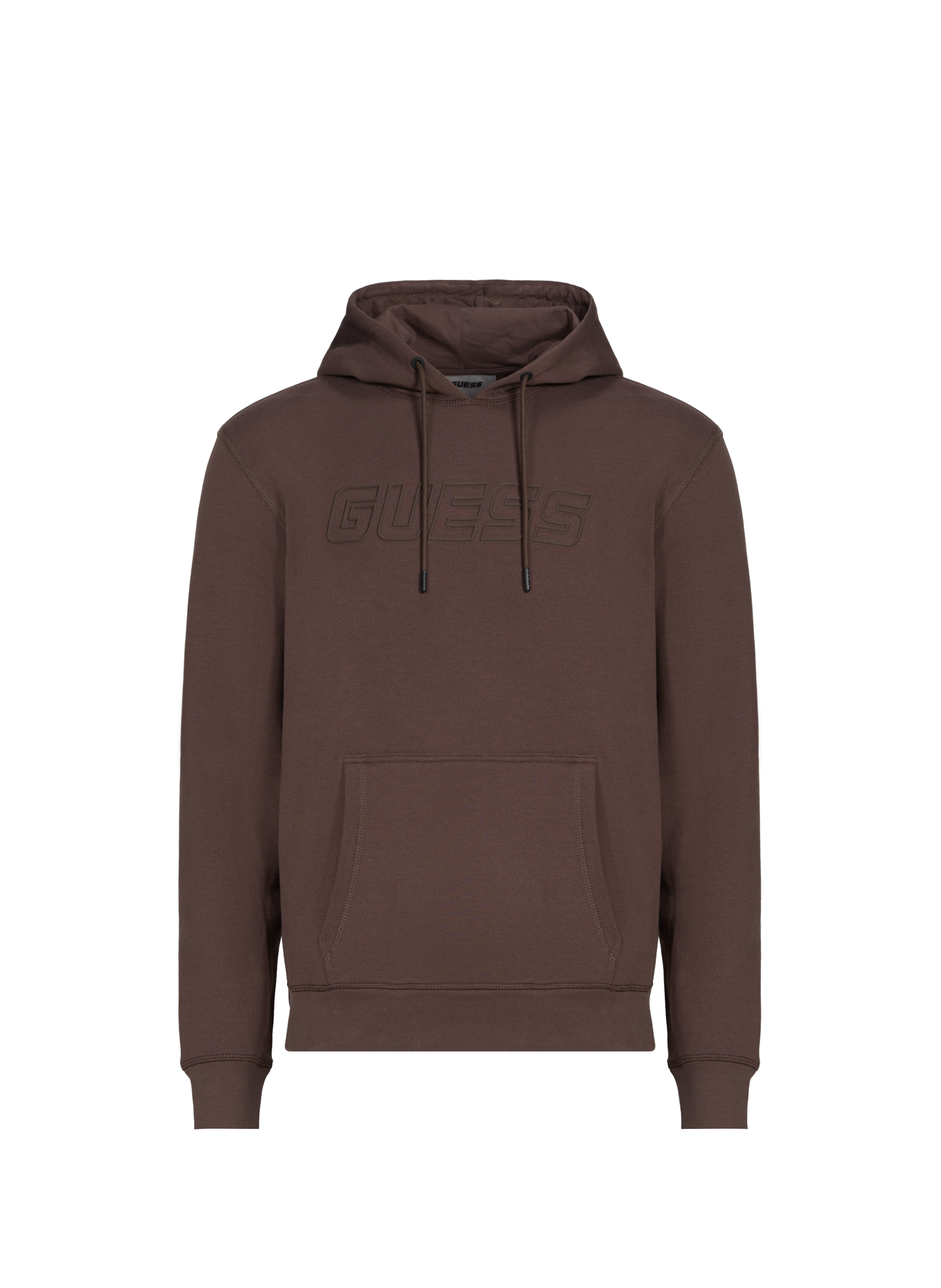 Cotton sweatshirt GUESS Brown