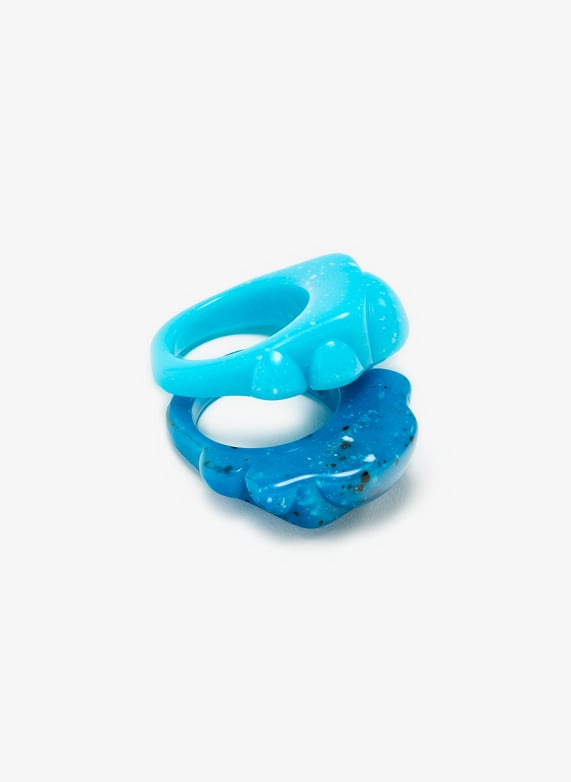 Half Marmagnum Ring | Blue by LA MANSO Half Marmagnum Ring Blue