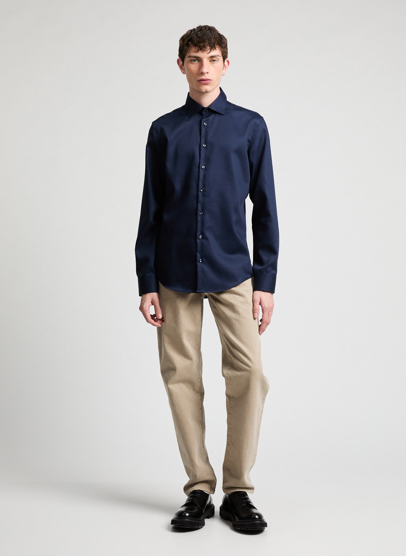 Chemise slim sans repassage SEIDENSTICKER Bleu