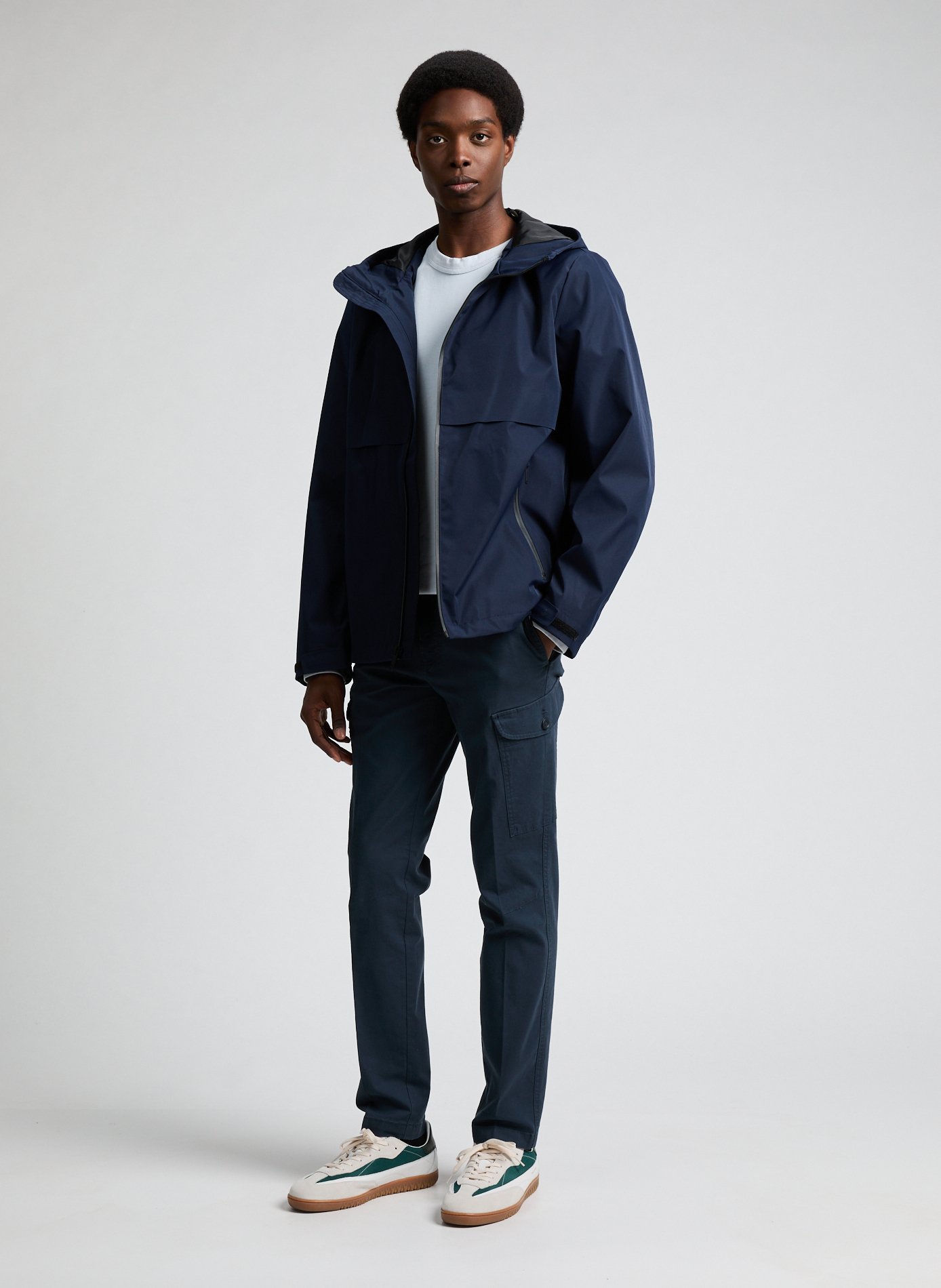 Veste droite à capuche DOCKERS Bleu