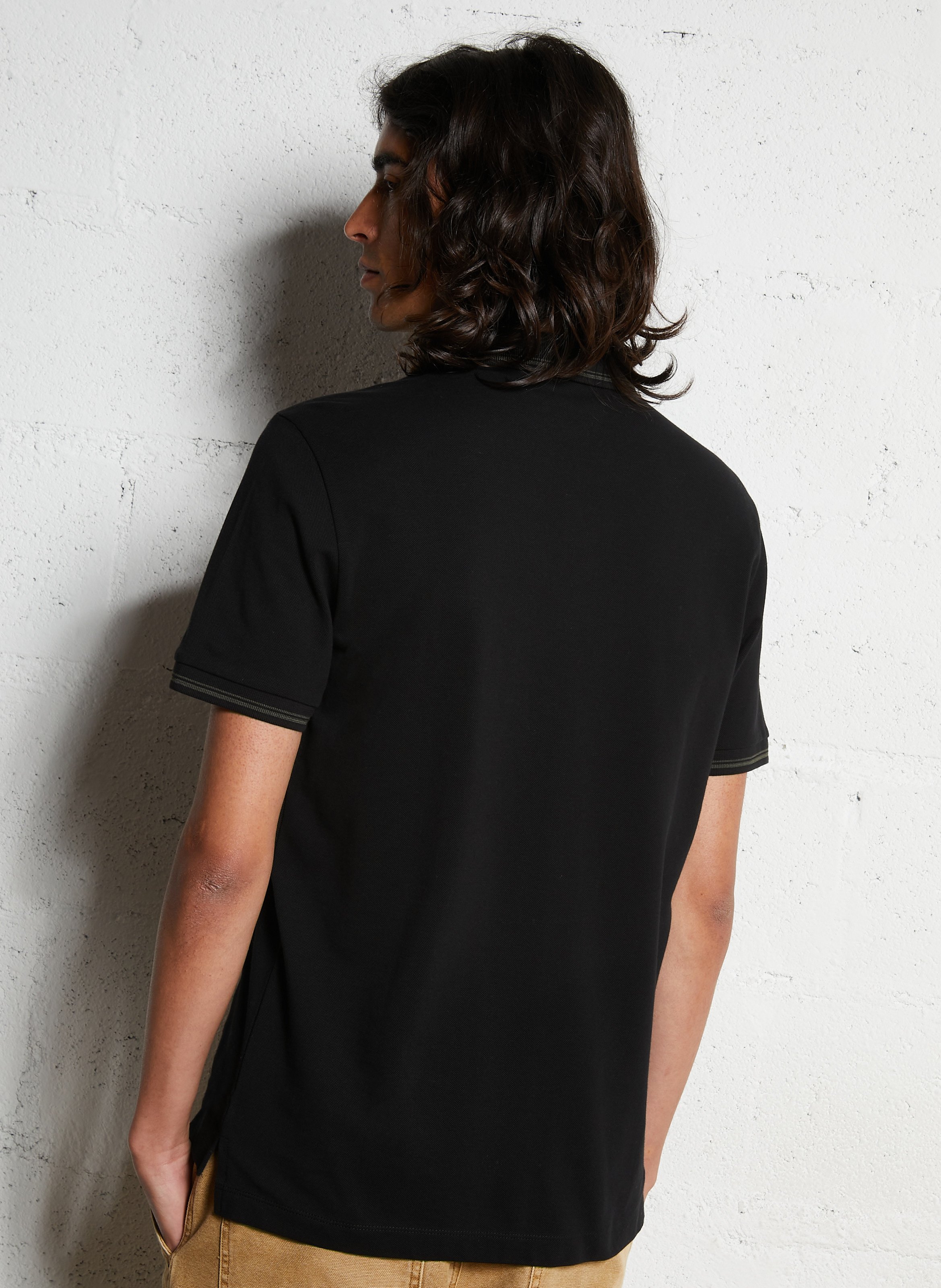 Polo manches courtes regular fit IKKS Noir