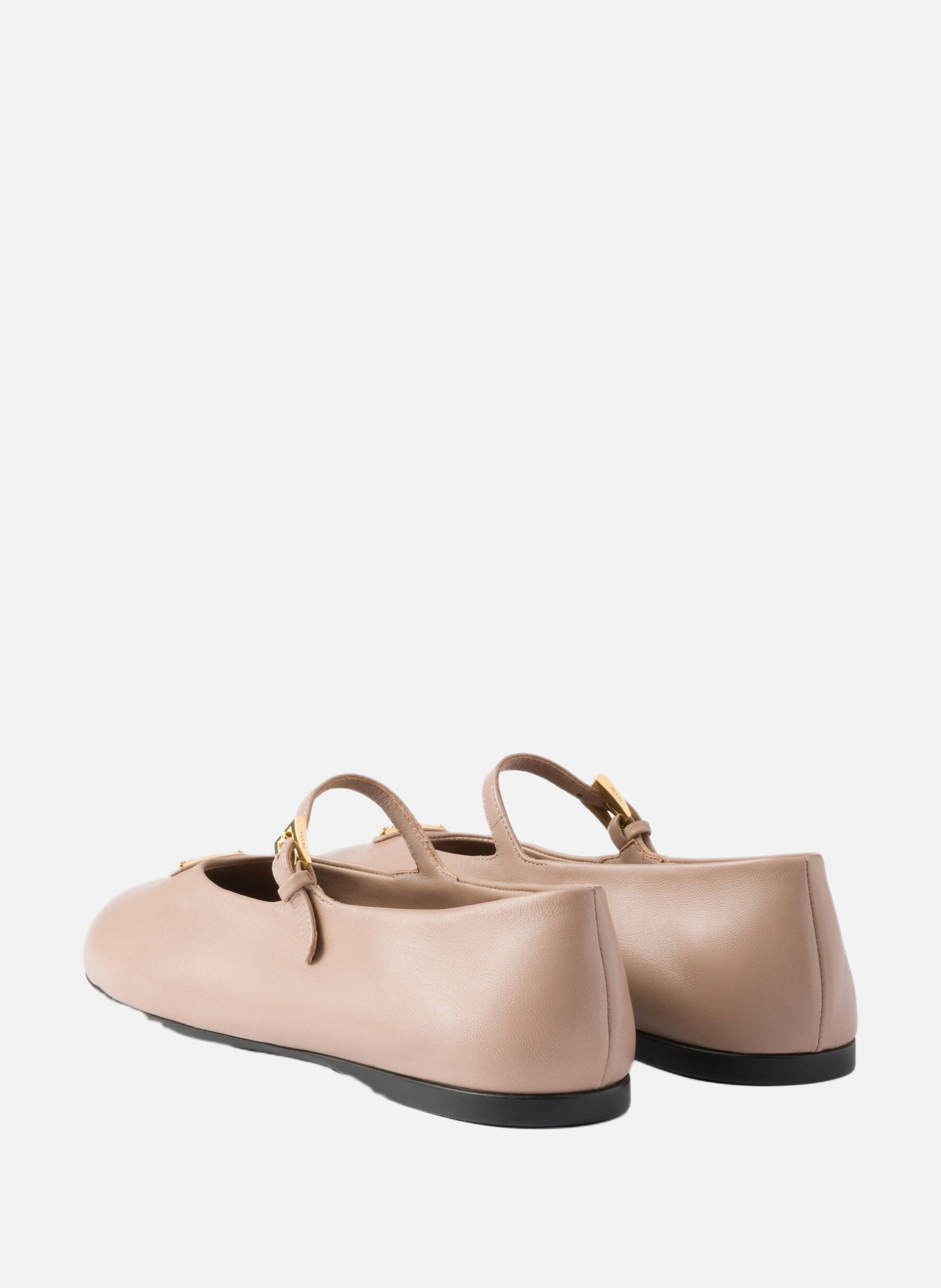 Ballerines en cuir nappa PRADA Rose