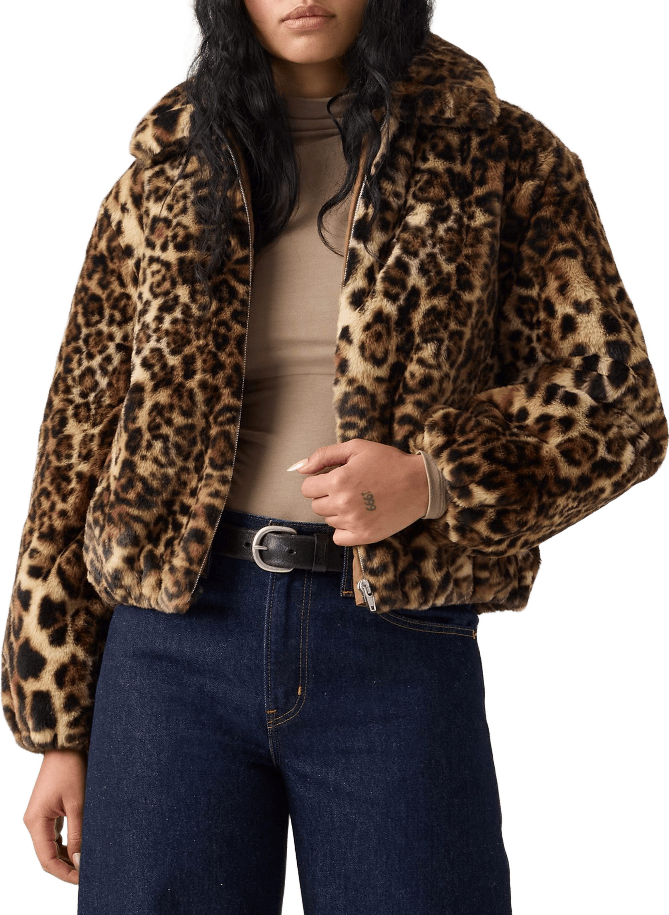 LEVI'S Manteau léopard col classique Multicolore