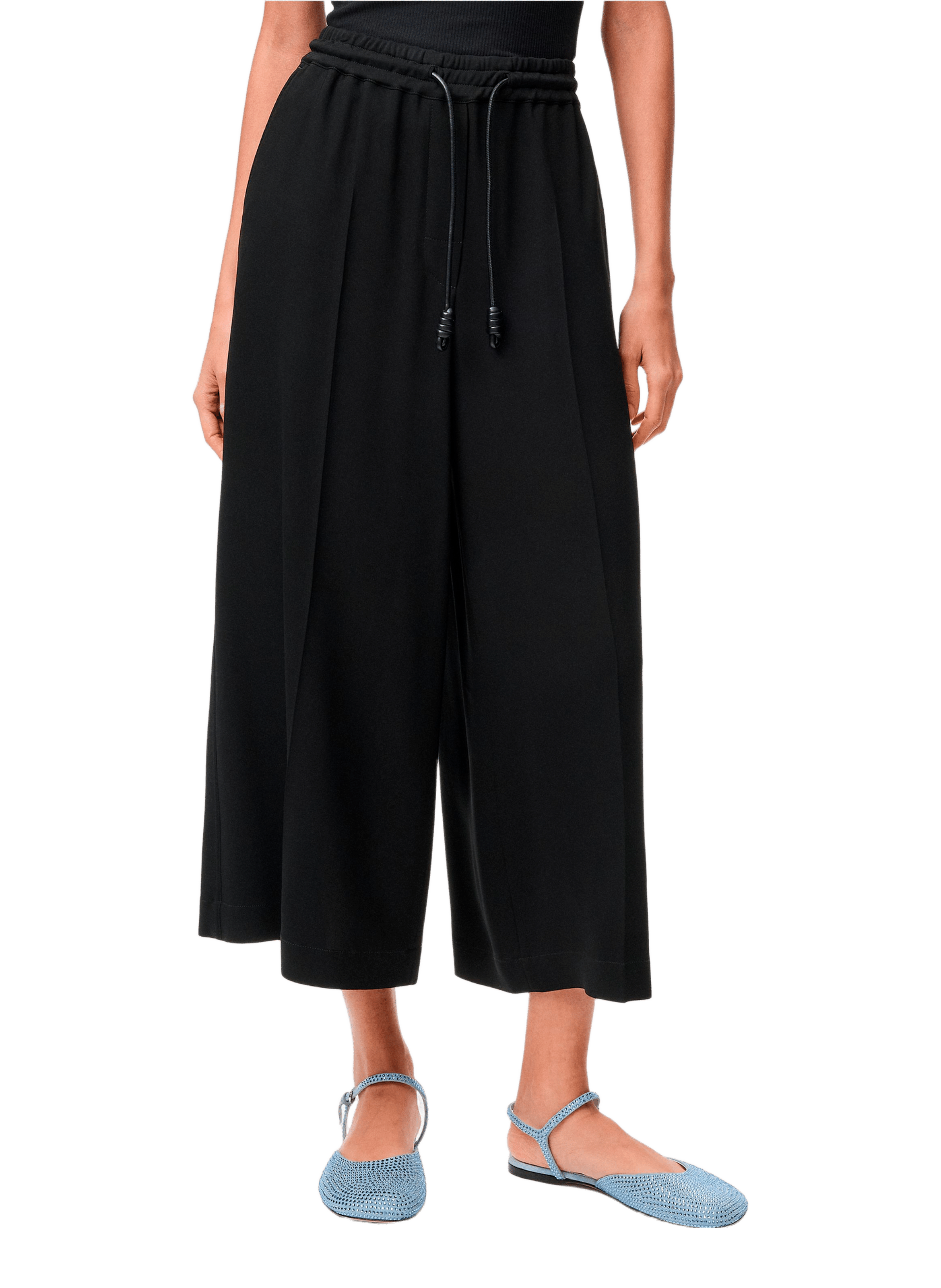LOEWE Pantalon court large stretch Noir