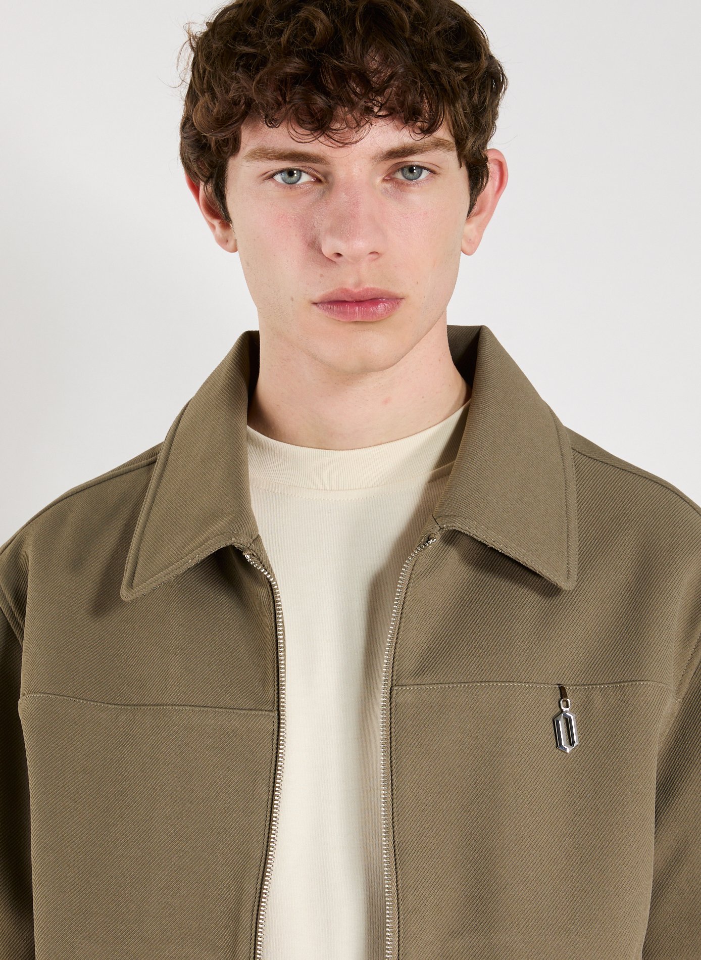 Jacket with classic collar ONLY THE BLIND Green